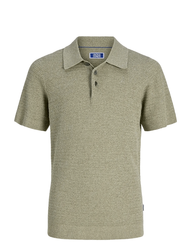 Jack & Jones - JPRBLURILEY KNIT POLO SS JNR - kurzärmelig - mermaid - 1