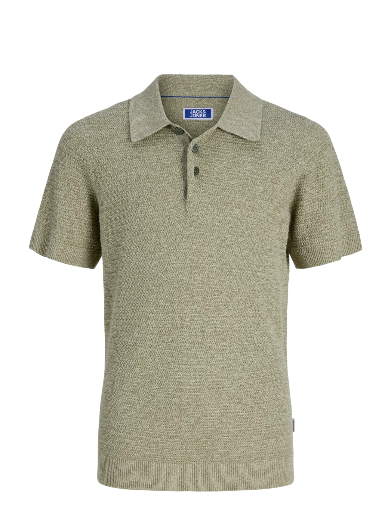Jack & Jones JPRBLURILEY KNIT POLO SS JNR - Overdele - MERMAID / green