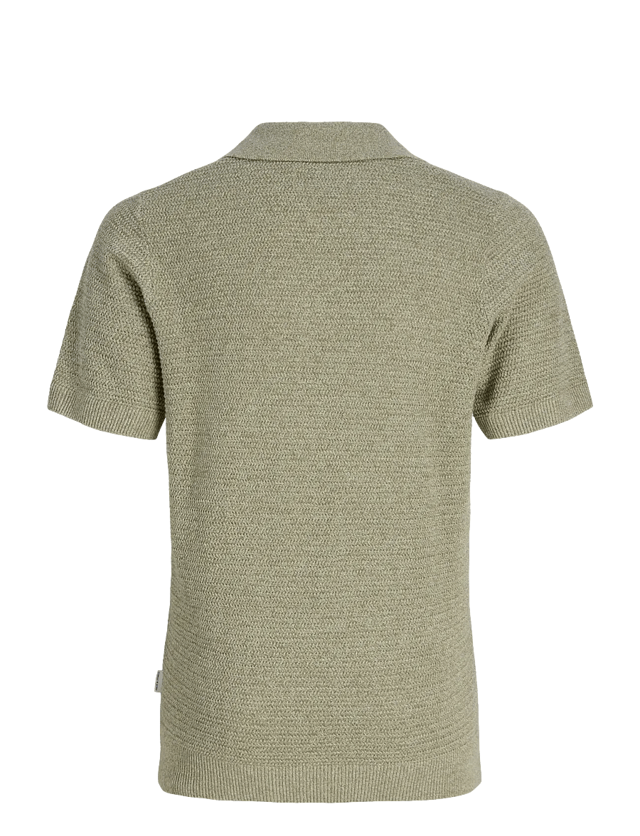 Jack & Jones - JPRBLURILEY KNIT POLO SS JNR - lühikeste varrukatega polod - mermaid - 2