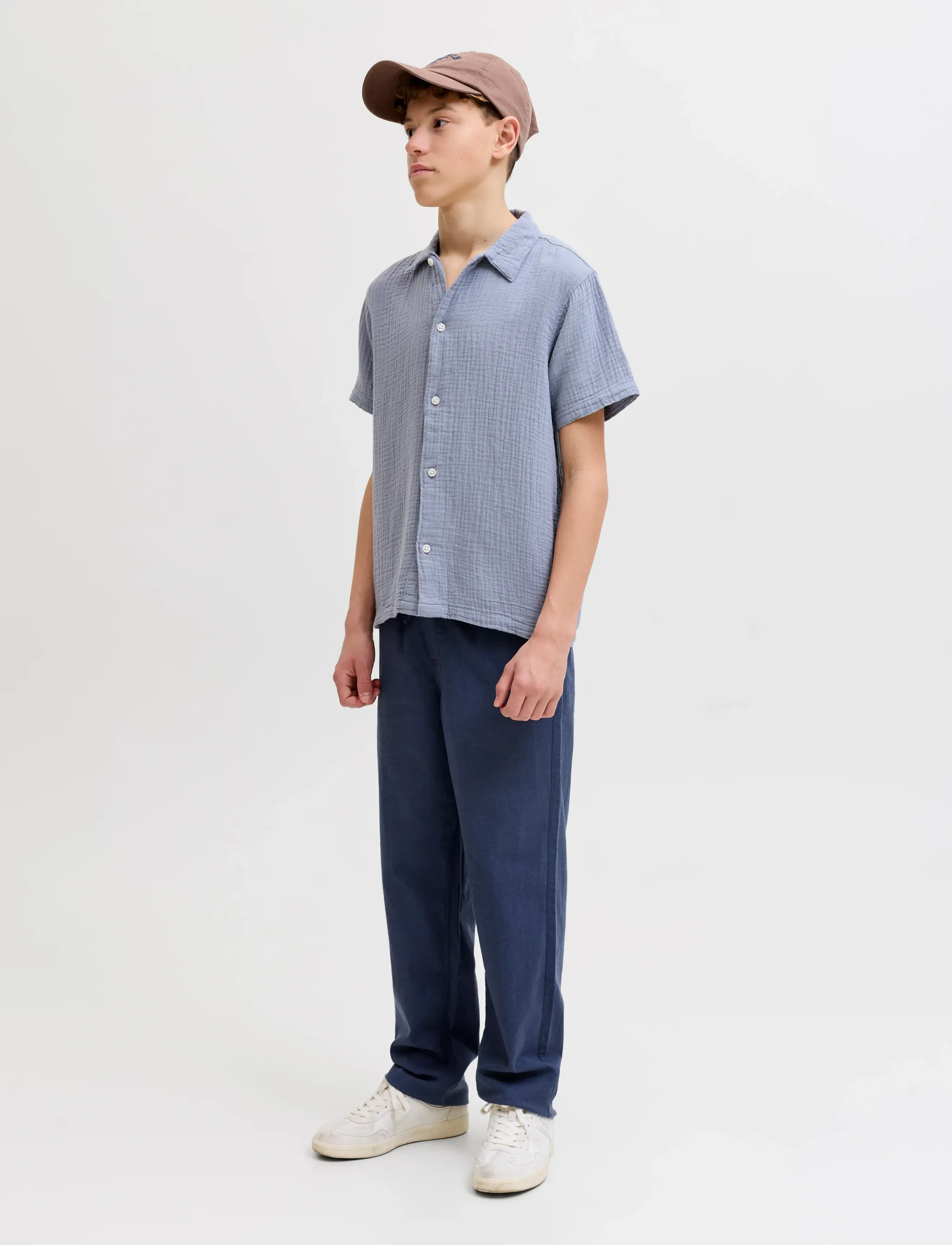 Jack & Jones - JPSTKARL BREEZE JOGGER JNR - leinen-kleidung - sky captain - 4