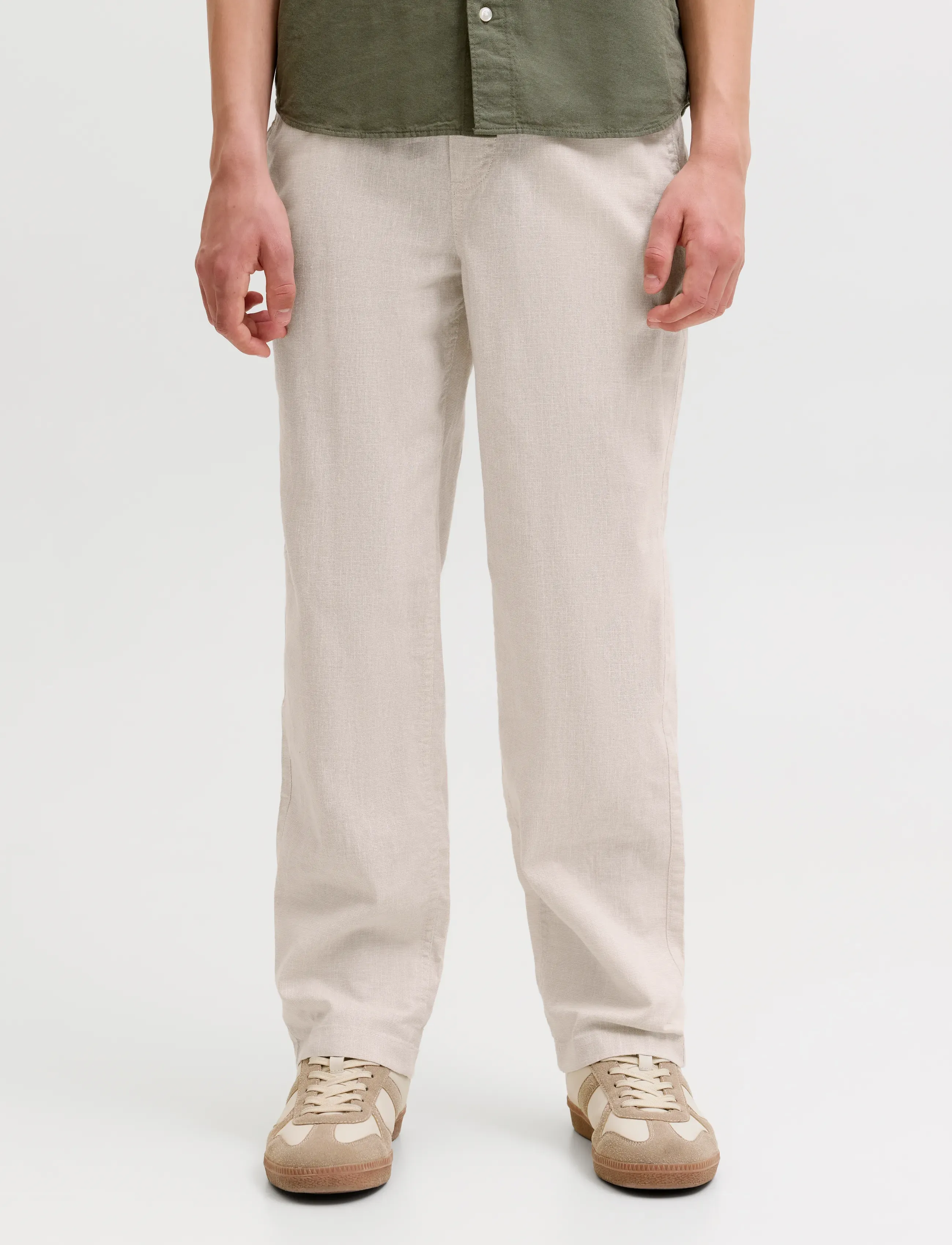 Jack & Jones JPSTKARL BREEZE JOGGER JNR - Hosen - STRING / beige