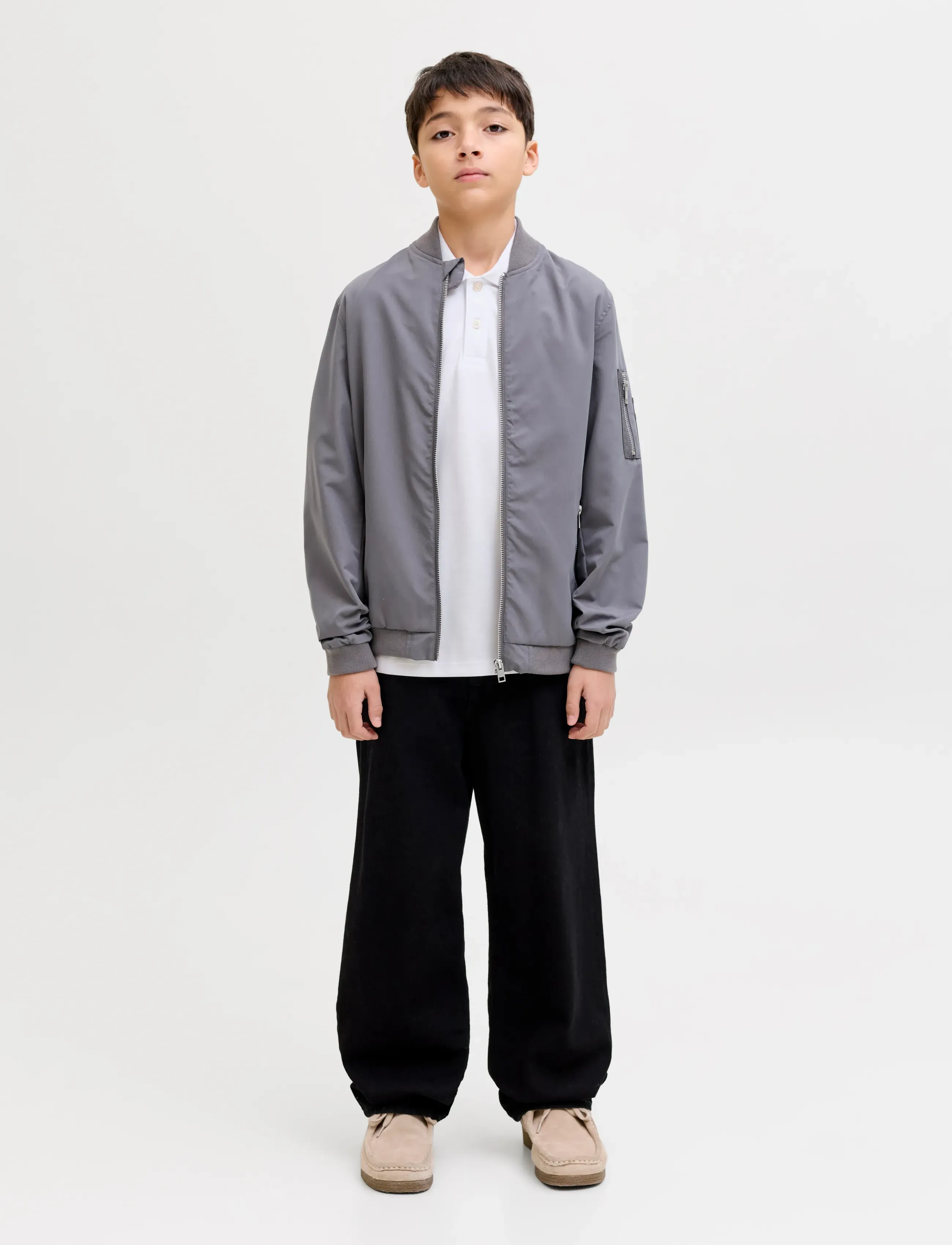 Jack & Jones - JPRBLAETHAN DETAIL SS POLO JNR - kortærmede poloer - bright white - 4