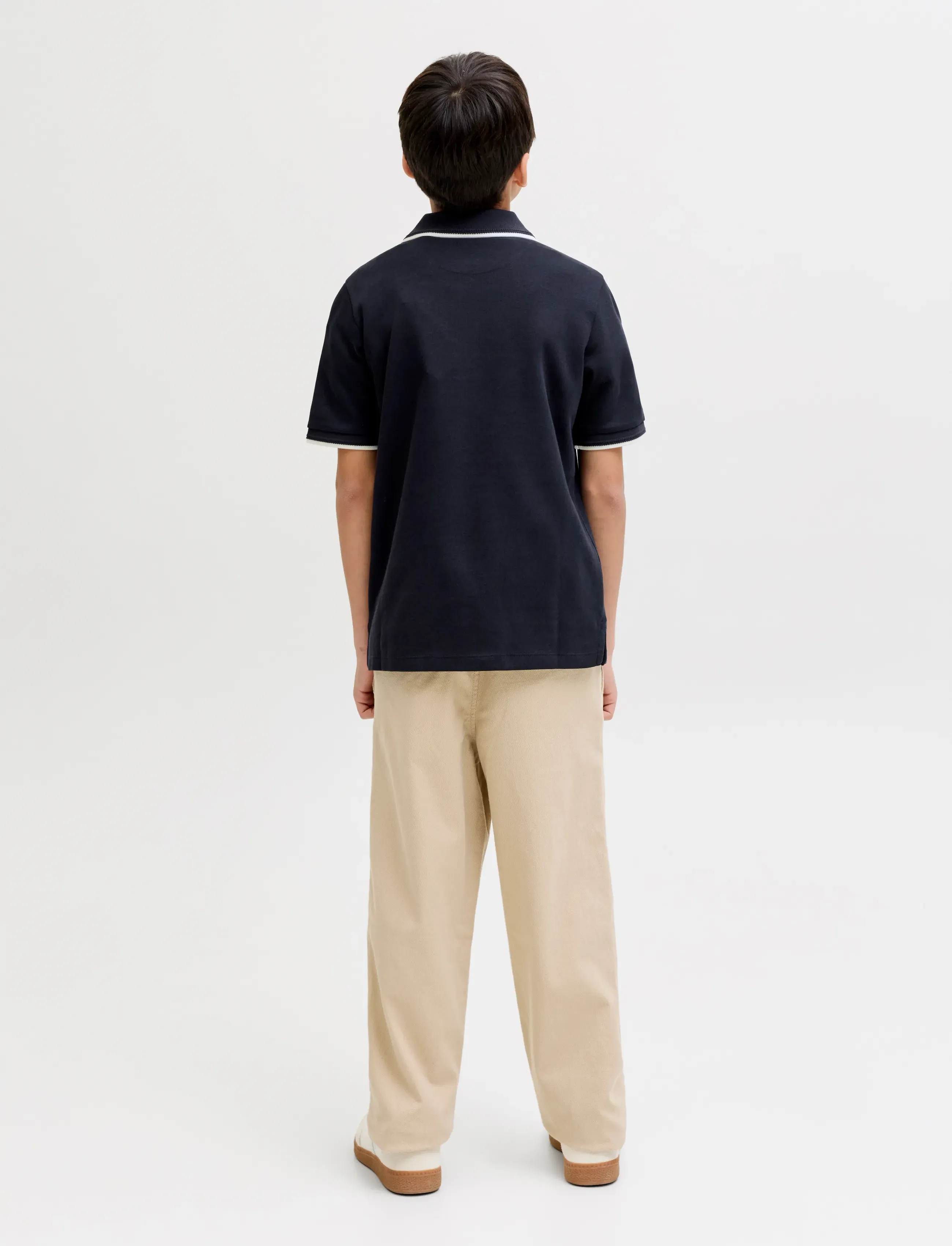 Jack & Jones - JPRBLAETHAN DETAIL SS POLO JNR - kortærmede poloer - night sky - 2