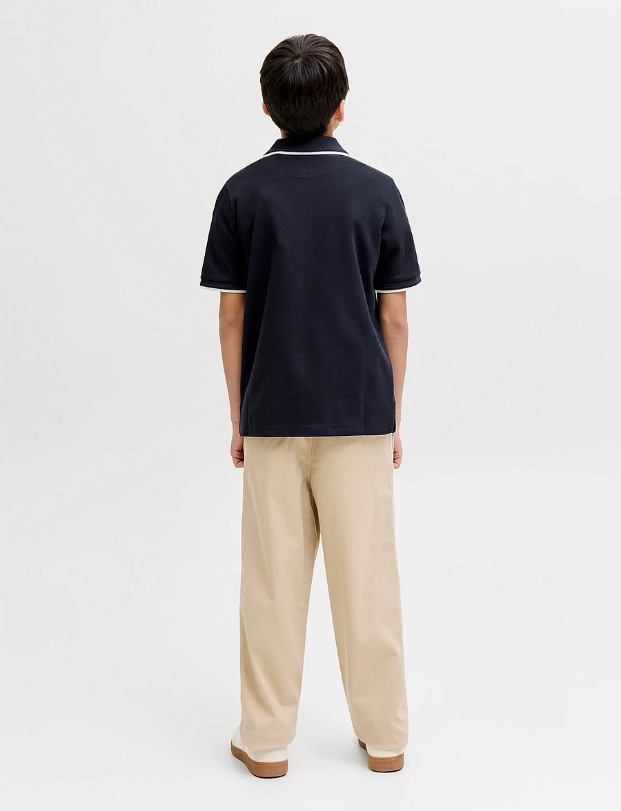 Jack & Jones - JPRBLAETHAN DETAIL SS POLO JNR - kortærmede poloer - night sky - 2