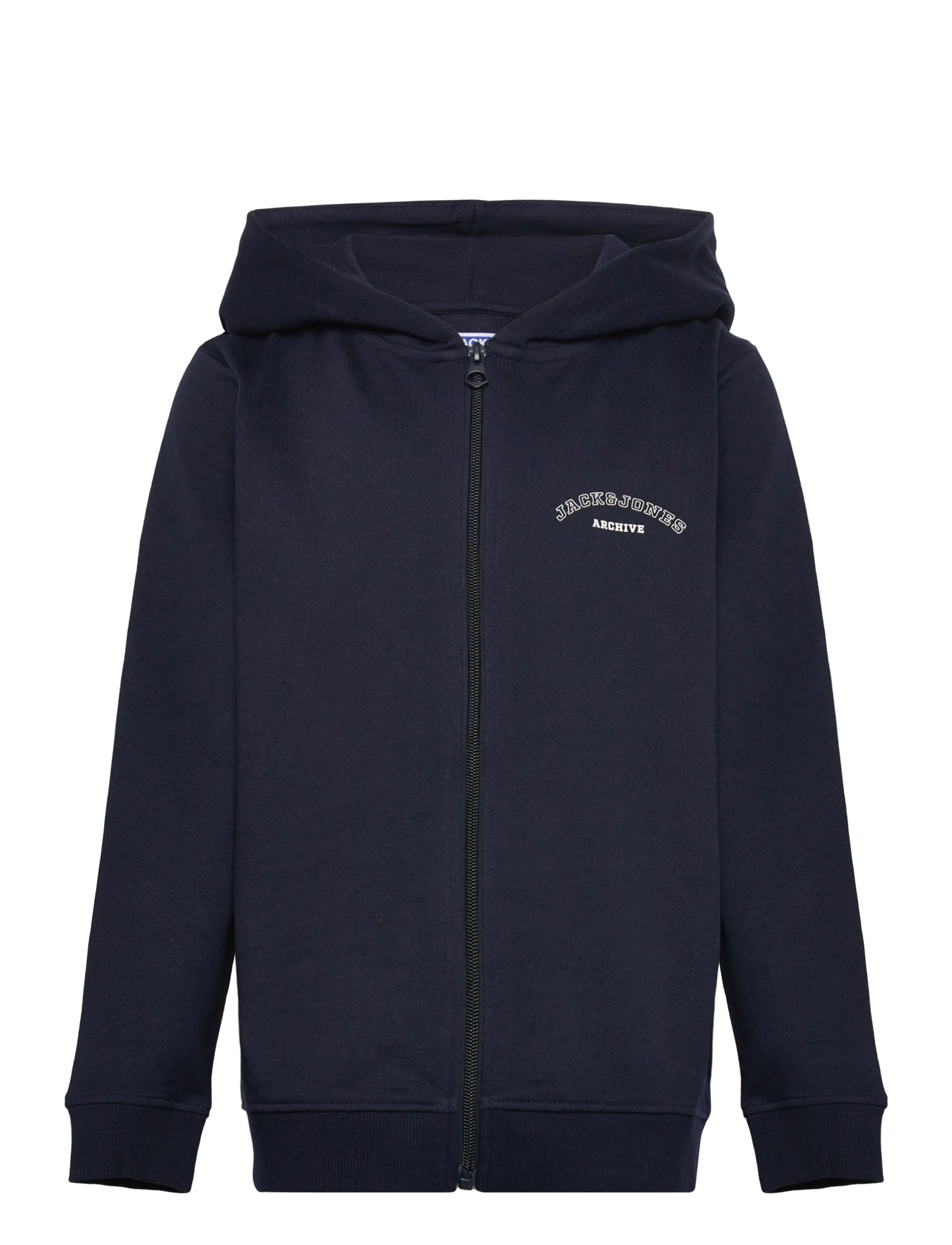 Jack & Jones JJCOLLEGE LOGO SWEAT ZIP HOOD JNR - Overdele - NAVY BLAZER / navy