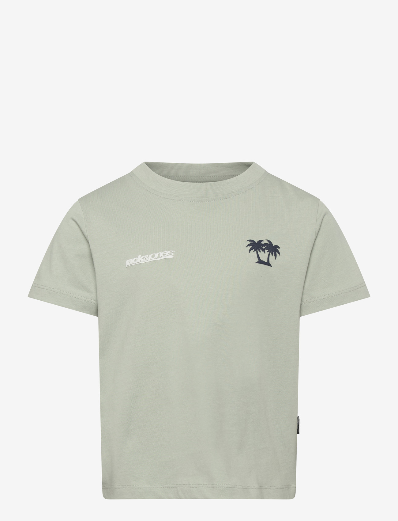 Jack & Jones - JCOCLUB BACK IMAGERY TEE SS CN MNI - short-sleeved t-shirts - aqua gray - 0