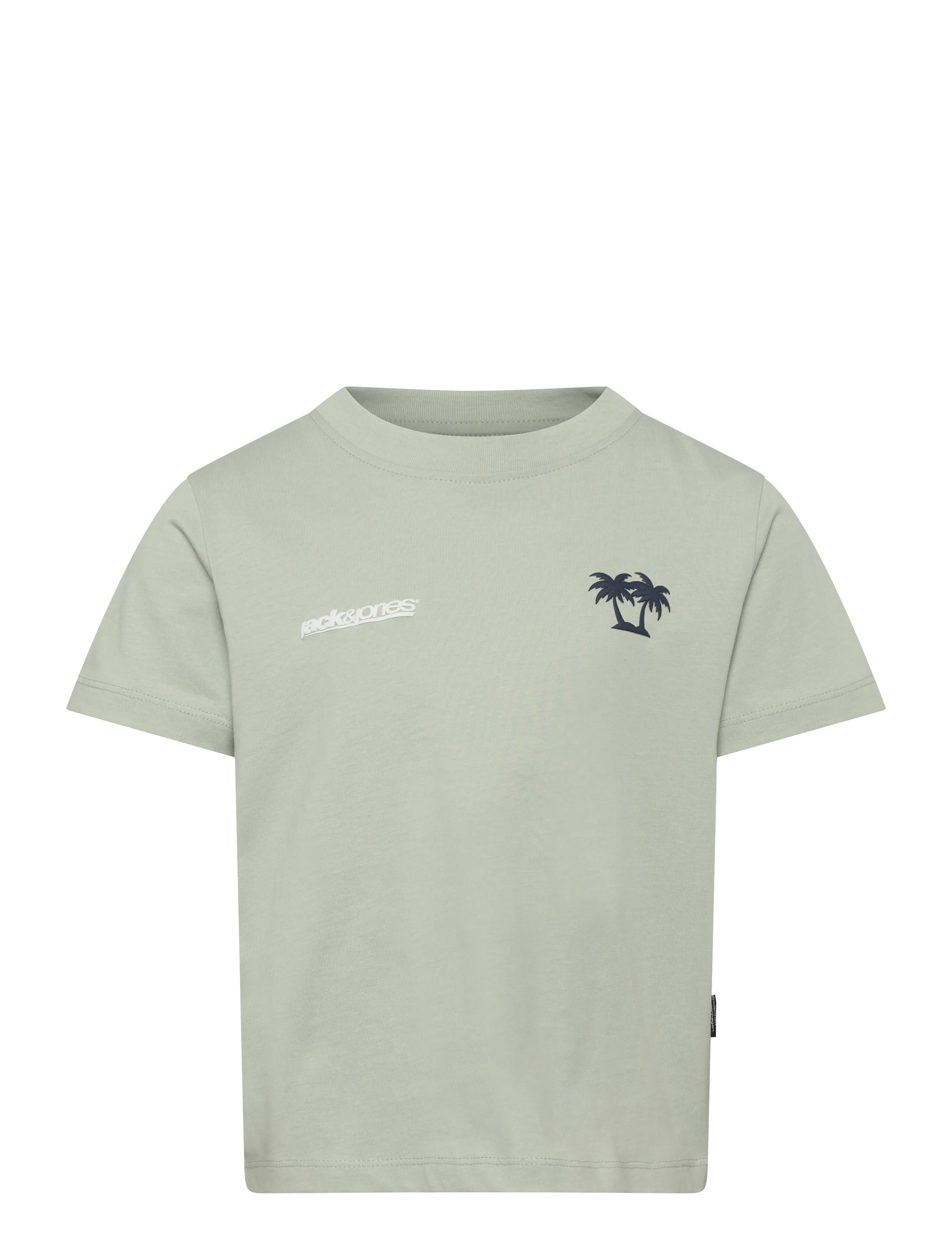 Jack & Jones JCOCLUB BACK IMAGERY TEE SS CN MNI - Back to school - AQUA GRAY / grey