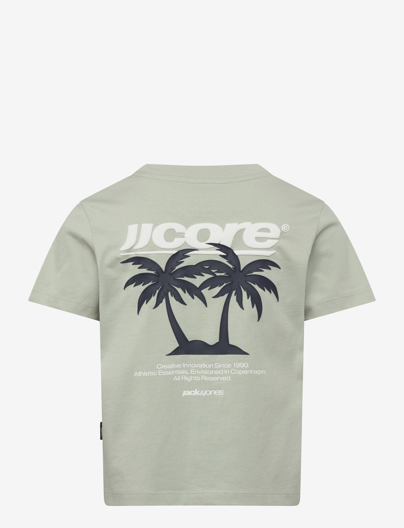 Jack & Jones - JCOCLUB BACK IMAGERY TEE SS CN MNI - short-sleeved t-shirts - aqua gray - 1