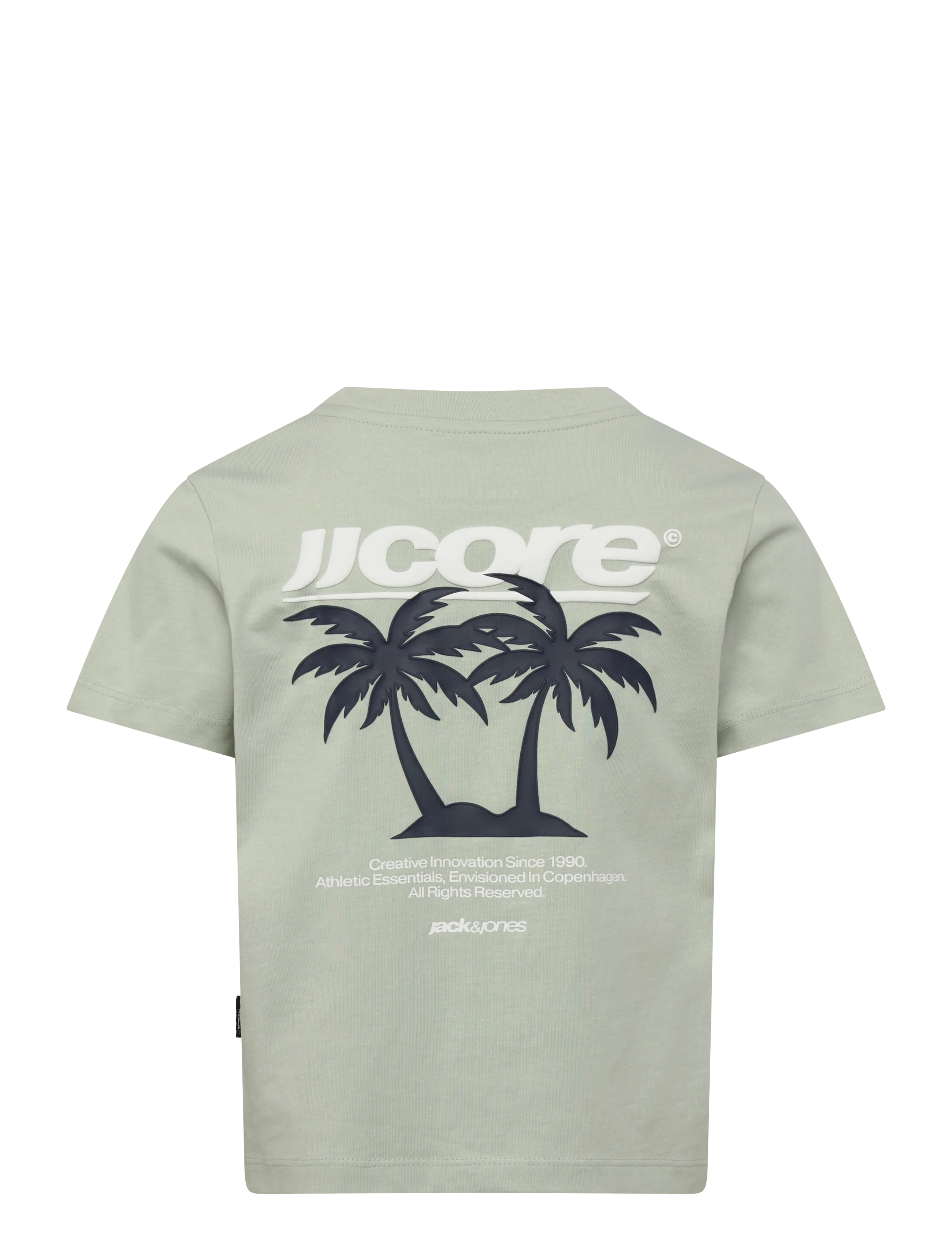 Jack & Jones - JCOCLUB BACK IMAGERY TEE SS CN MNI - lühikeste varrukatega t-särgid - aqua gray - 1