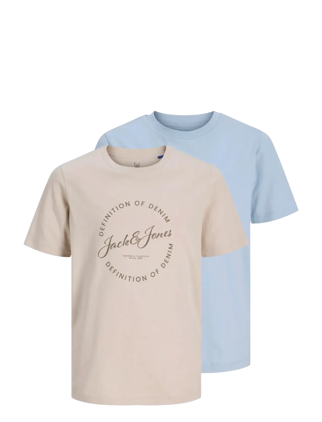 Jack & Jones JJGRAYSON TEE SS CREW NECK 2PK MP JNR - Alussärgid - CELESTIAL BLUE / blue