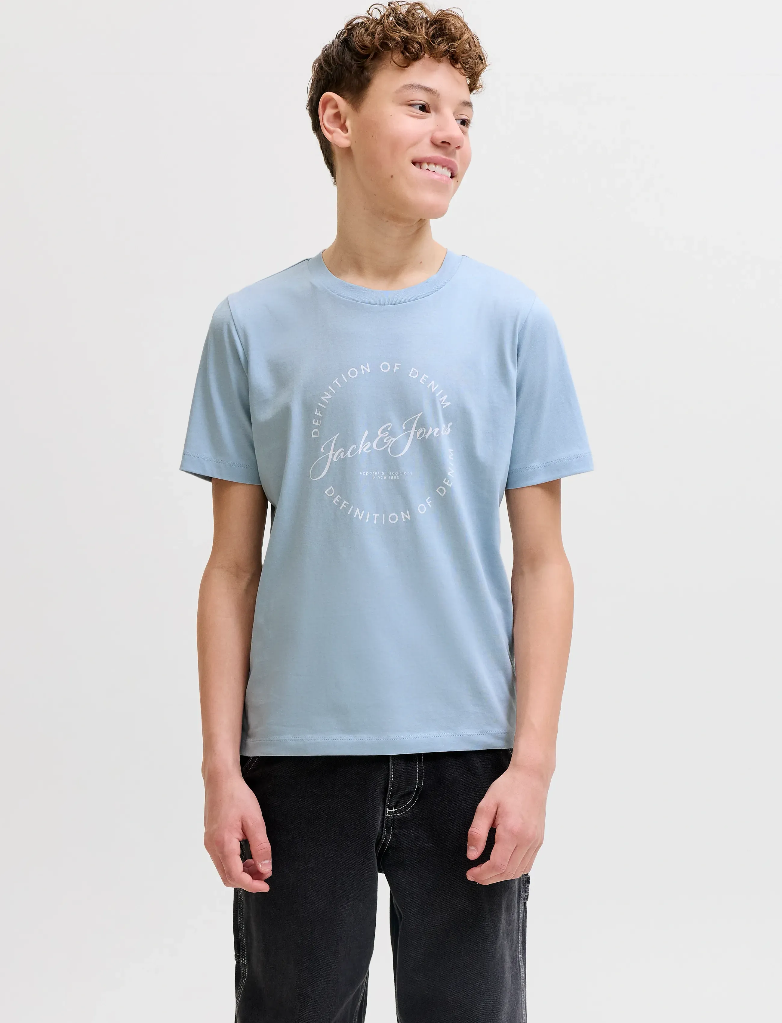 Jack & Jones - JJGRAYSON TEE SS CREW NECK 2PK MP JNR - celestial blue - 4