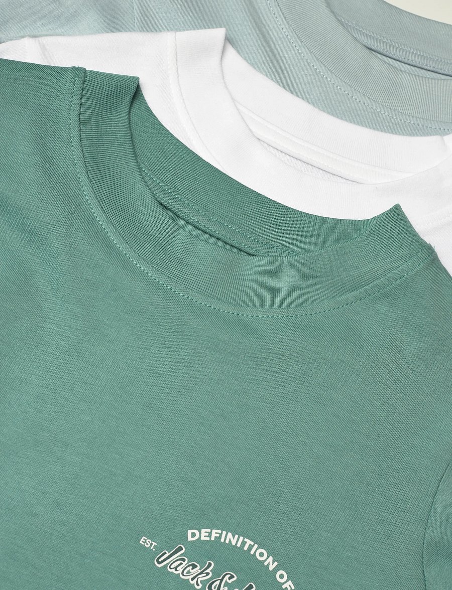 Jack & Jones - JJBRANDON TEE SS CREW NECK 3PK MP JNR - kurzärmelige - bright white - 1