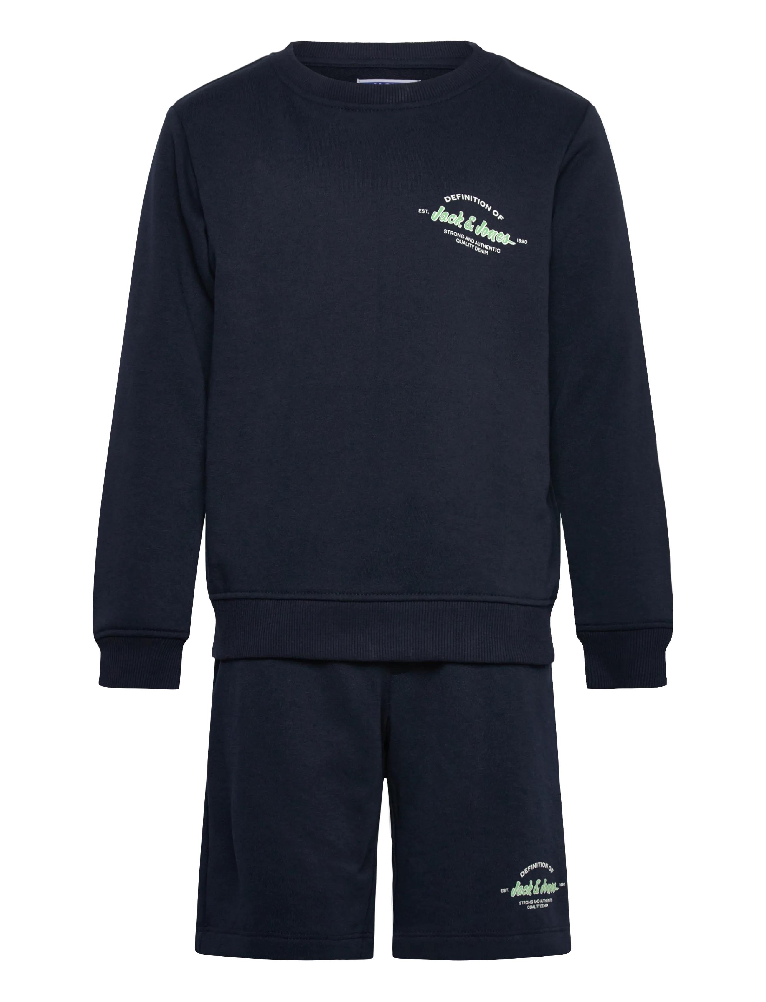 Jack & Jones JJBRANDON SWEATSHIRT/SHORTS SET MP JNR - Sets - NAVY BLAZER / navy