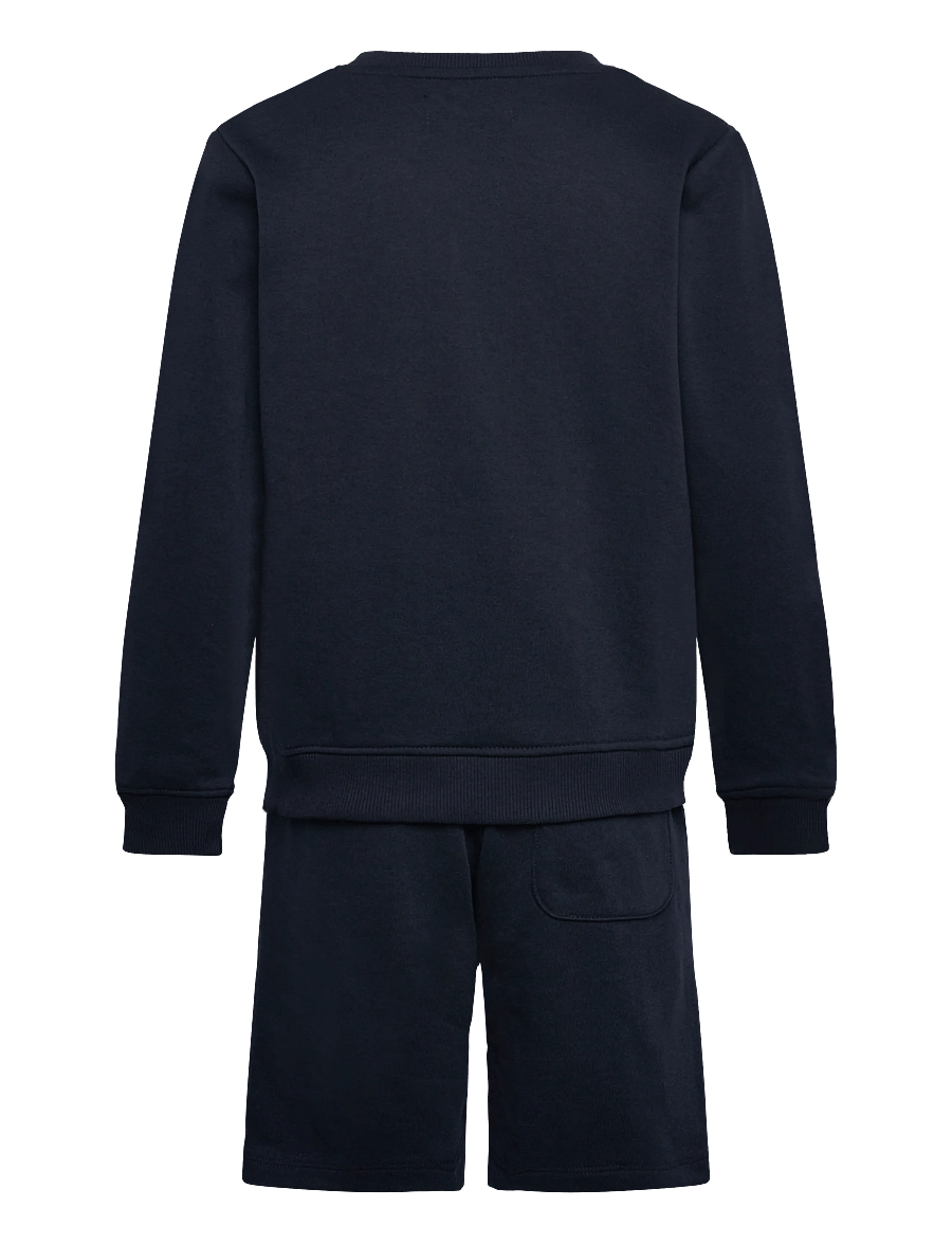 Jack & Jones - JJBRANDON SWEATSHIRT/SHORTS SET MP JNR - sets mit langärmeligem t-shirt - navy blazer - 2