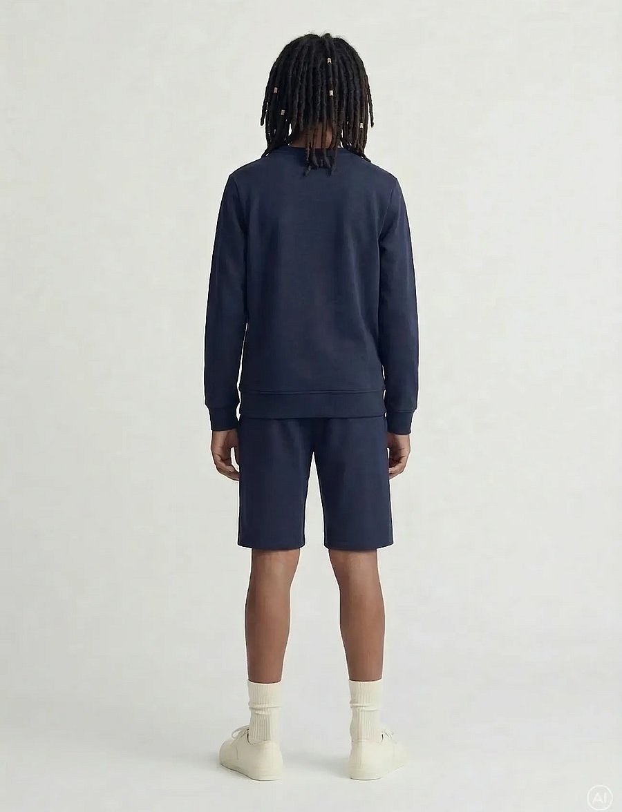 Jack & Jones - JJBRANDON SWEATSHIRT/SHORTS SET MP JNR - sets mit langärmeligem t-shirt - navy blazer - 5
