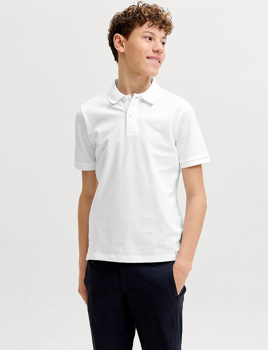 Jack & Jones - JPRBLAWESTON SS POLO JNR - kurzärmelig - bright white - 0