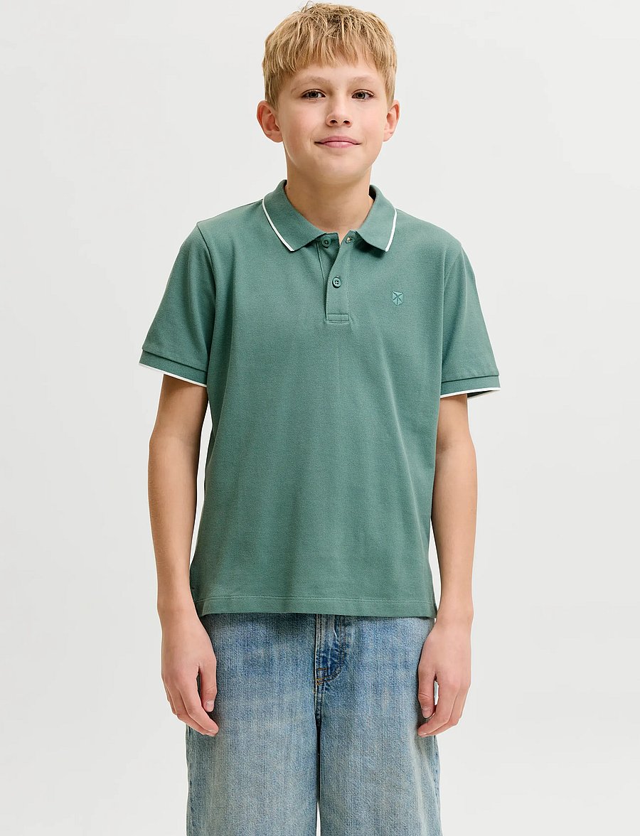 Jack & Jones - JPRBLAWESTON SS POLO JNR - kortärmade pikéer - sagebrush green - 0