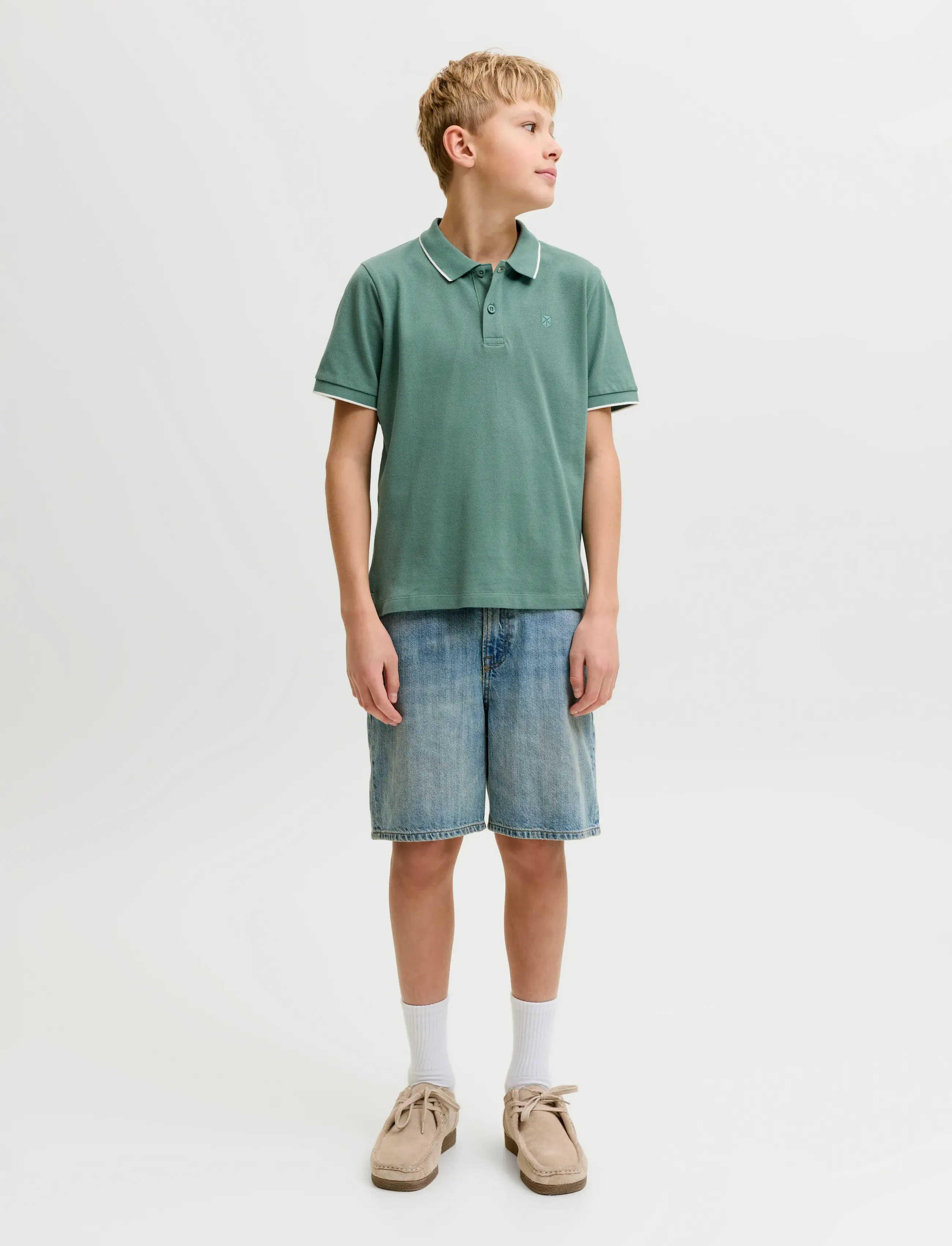 Jack & Jones - JPRBLAWESTON SS POLO JNR - short-sleeved polos - sagebrush green - 3