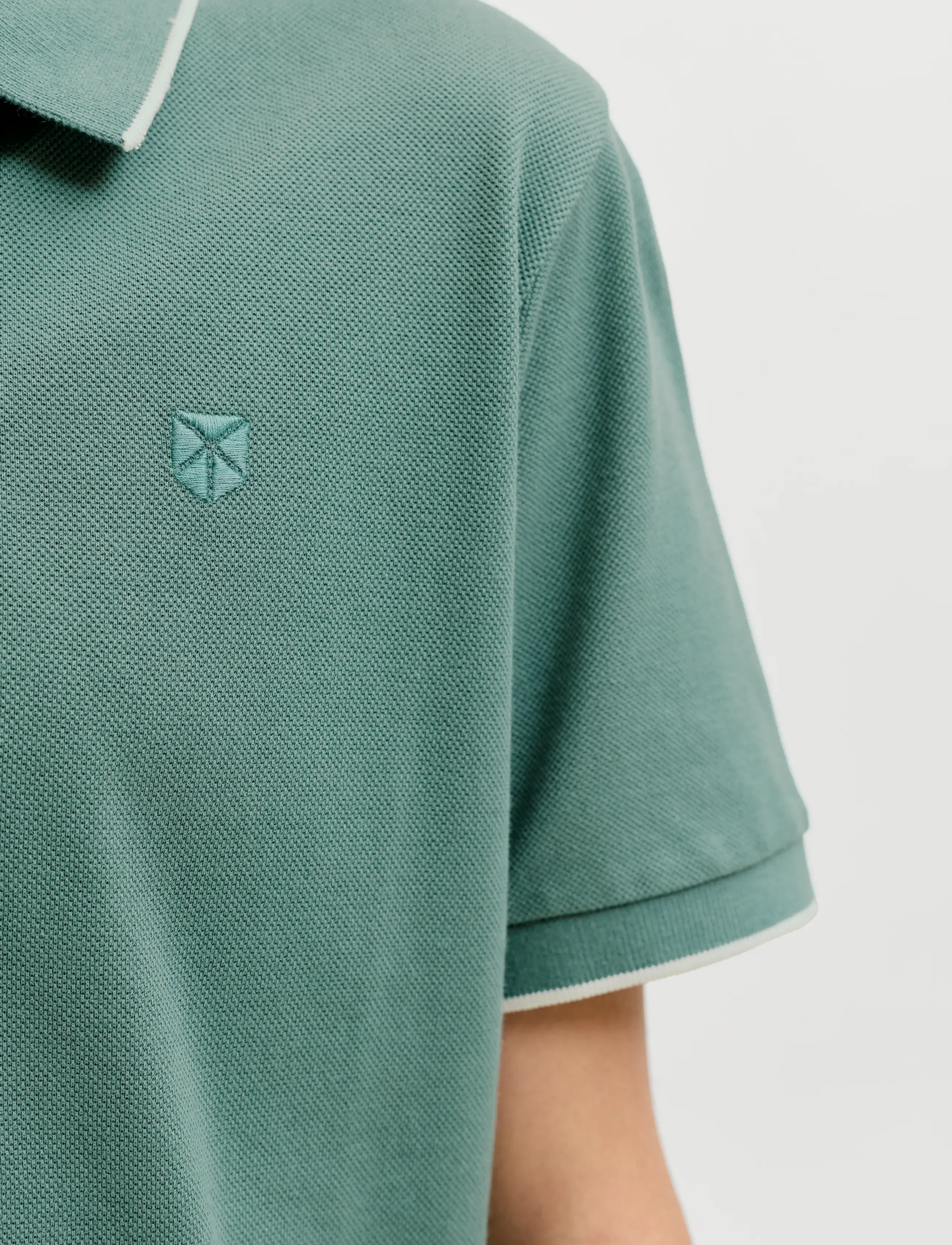 Jack & Jones - JPRBLAWESTON SS POLO JNR - short-sleeved polos - sagebrush green - 4