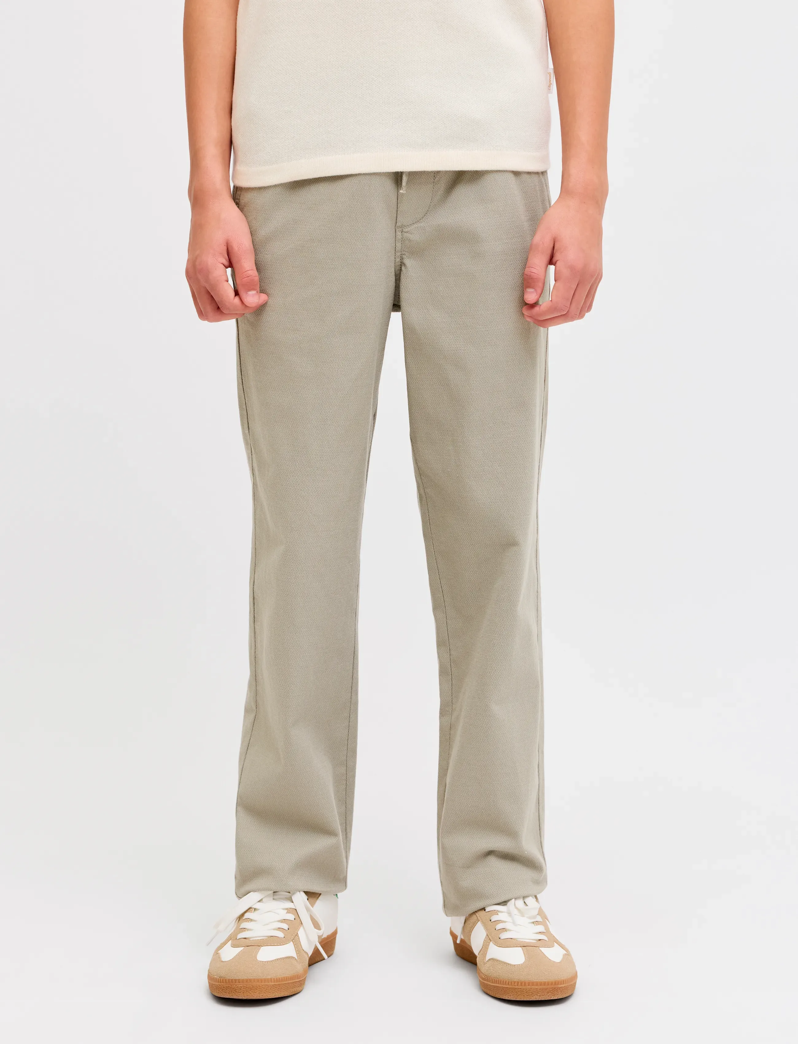 Jack & Jones Jpstkane Fury Pants Noosjnr, 134, Unterteile, Beige - Trousers, Kinder