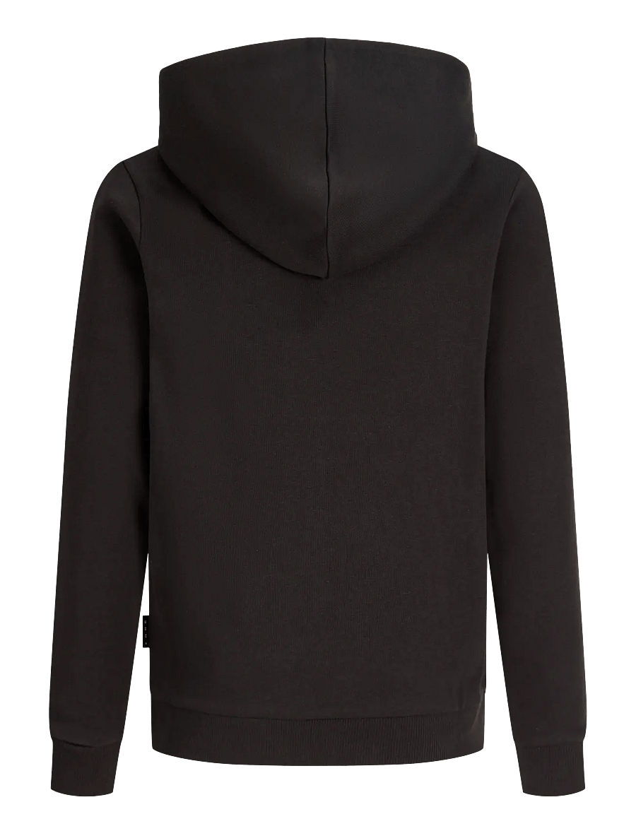Jack & Jones - JCOFUSION GRAPHIC SWEAT HOOD UNB SN JNR - huvtröjor - black - 2
