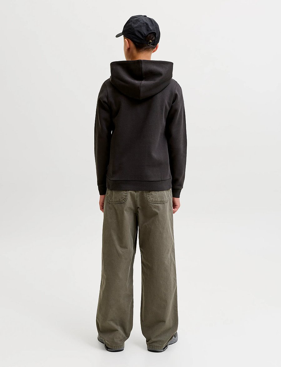 Jack & Jones - JCOFUSION GRAPHIC SWEAT HOOD UNB SN JNR - huvtröjor - black - 3