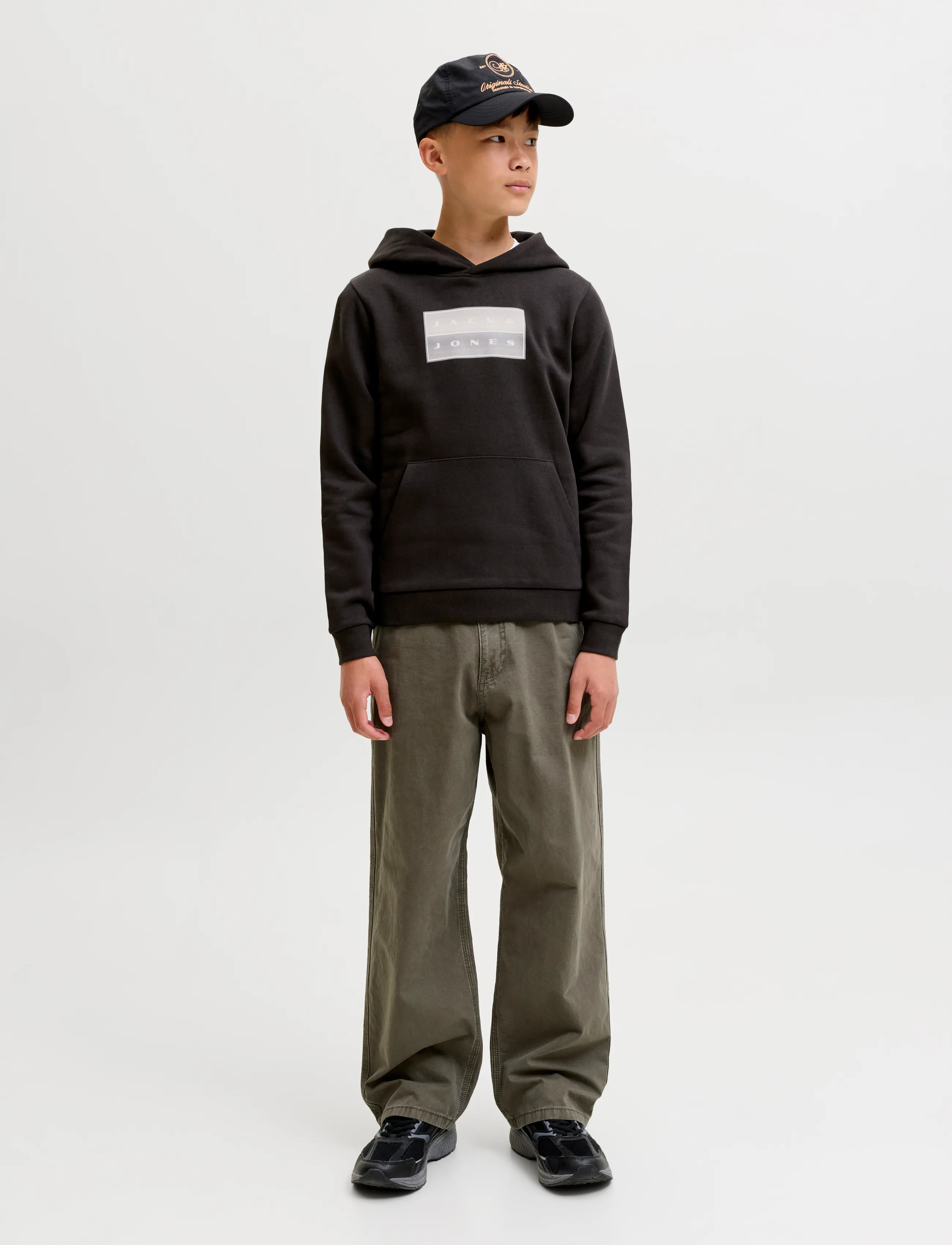 Jack & Jones - JCOFUSION GRAPHIC SWEAT HOOD SN JNR - kapuutsiga dressipluusid - black - 4