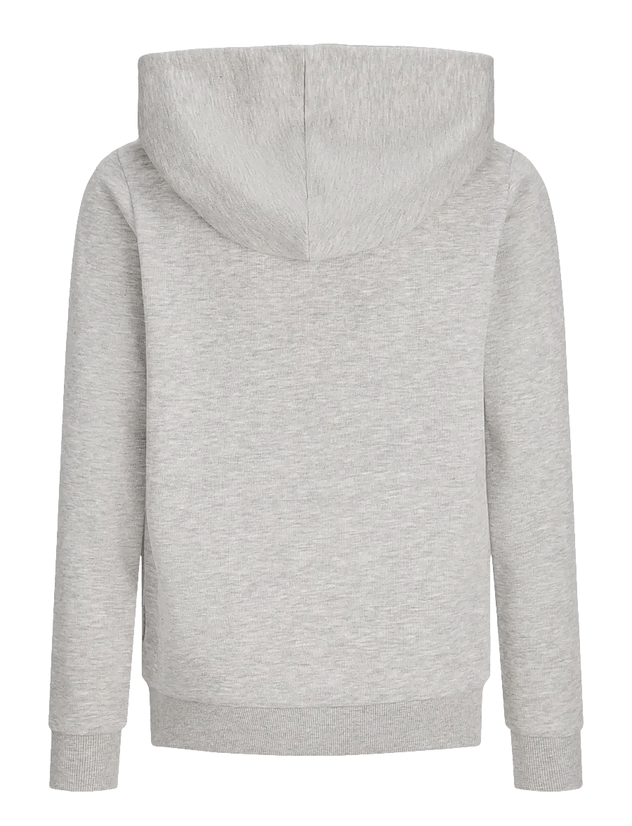 Jack & Jones - JCOFUSION GRAPHIC SWEAT HOOD SN JNR - hættetrøjer - light grey melange - 2
