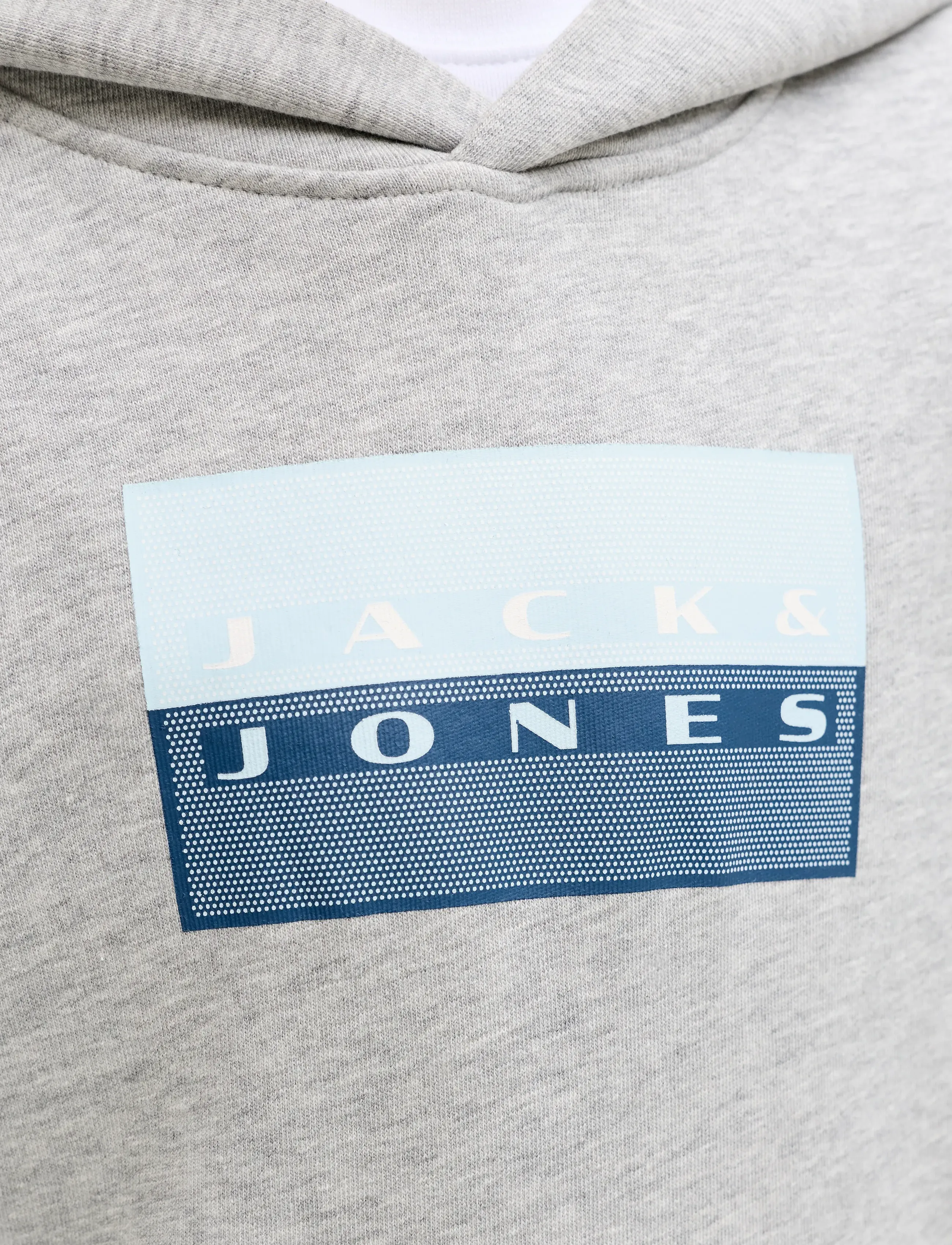 Jack & Jones - JCOFUSION GRAPHIC SWEAT HOOD SN JNR - hoodies - light grey melange - 5