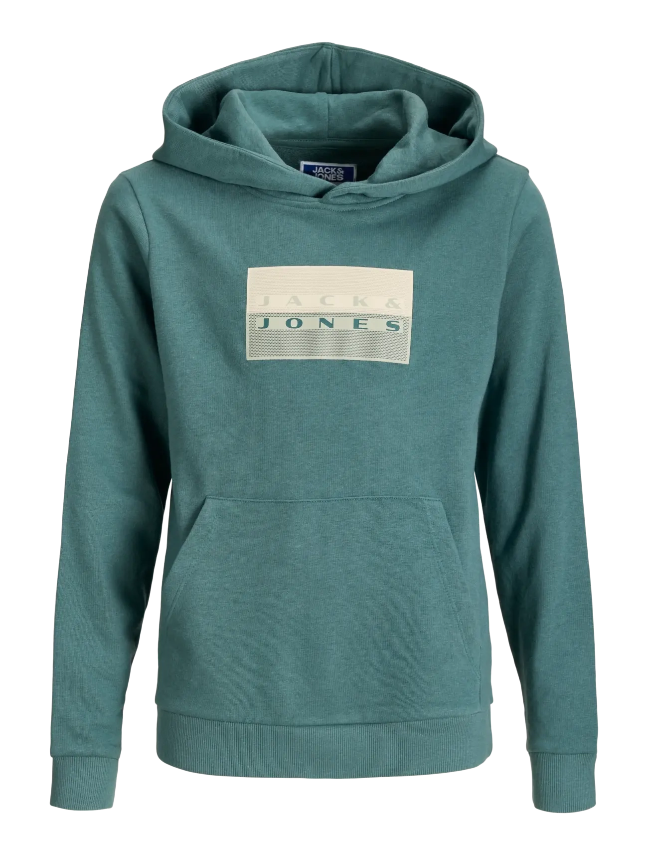 Jack & Jones JCOFUSION GRAPHIC SWEAT HOOD UNB SN JNR - Jack & Jones - NORTH ATLANTIC / green