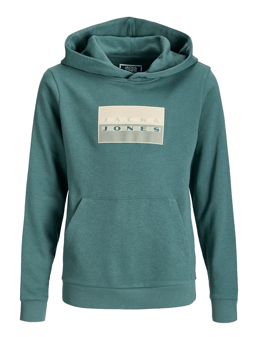Jack & Jones - JCOFUSION GRAPHIC SWEAT HOOD UNB SN JNR - kapuzenpullover - north atlantic - 1