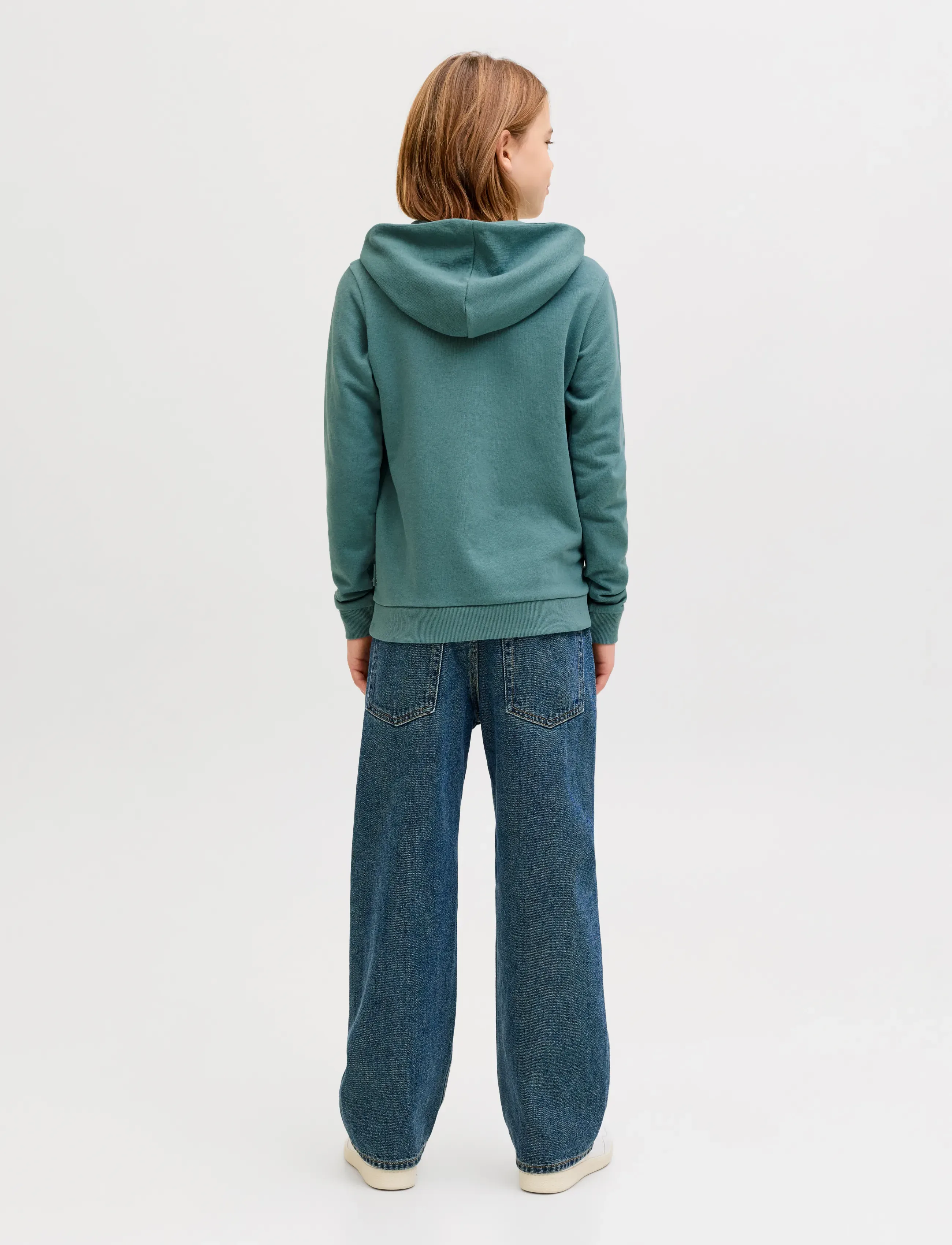 Jack & Jones - JCOFUSION GRAPHIC SWEAT HOOD SN JNR - hættetrøjer - north atlantic - 3