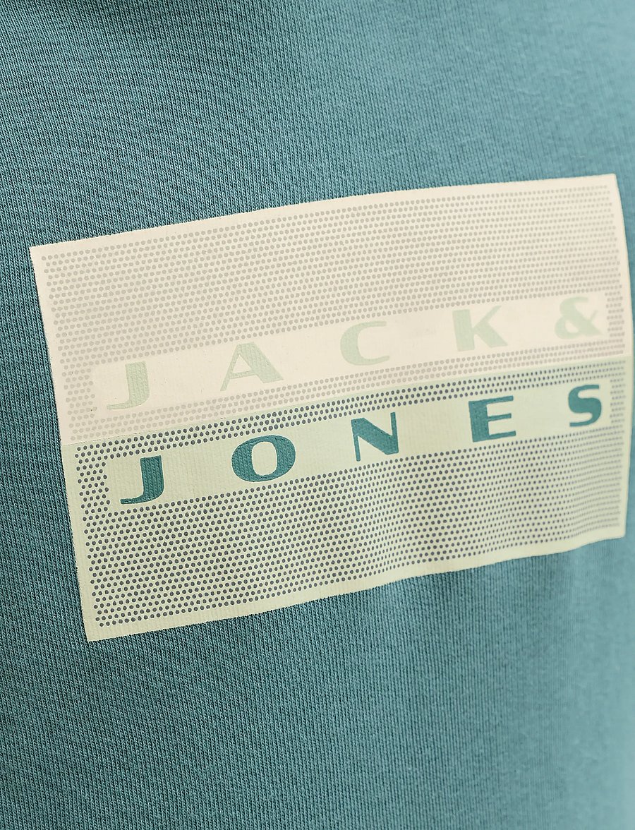 Jack & Jones - JCOFUSION GRAPHIC SWEAT HOOD UNB SN JNR - kapuzenpullover - north atlantic - 5