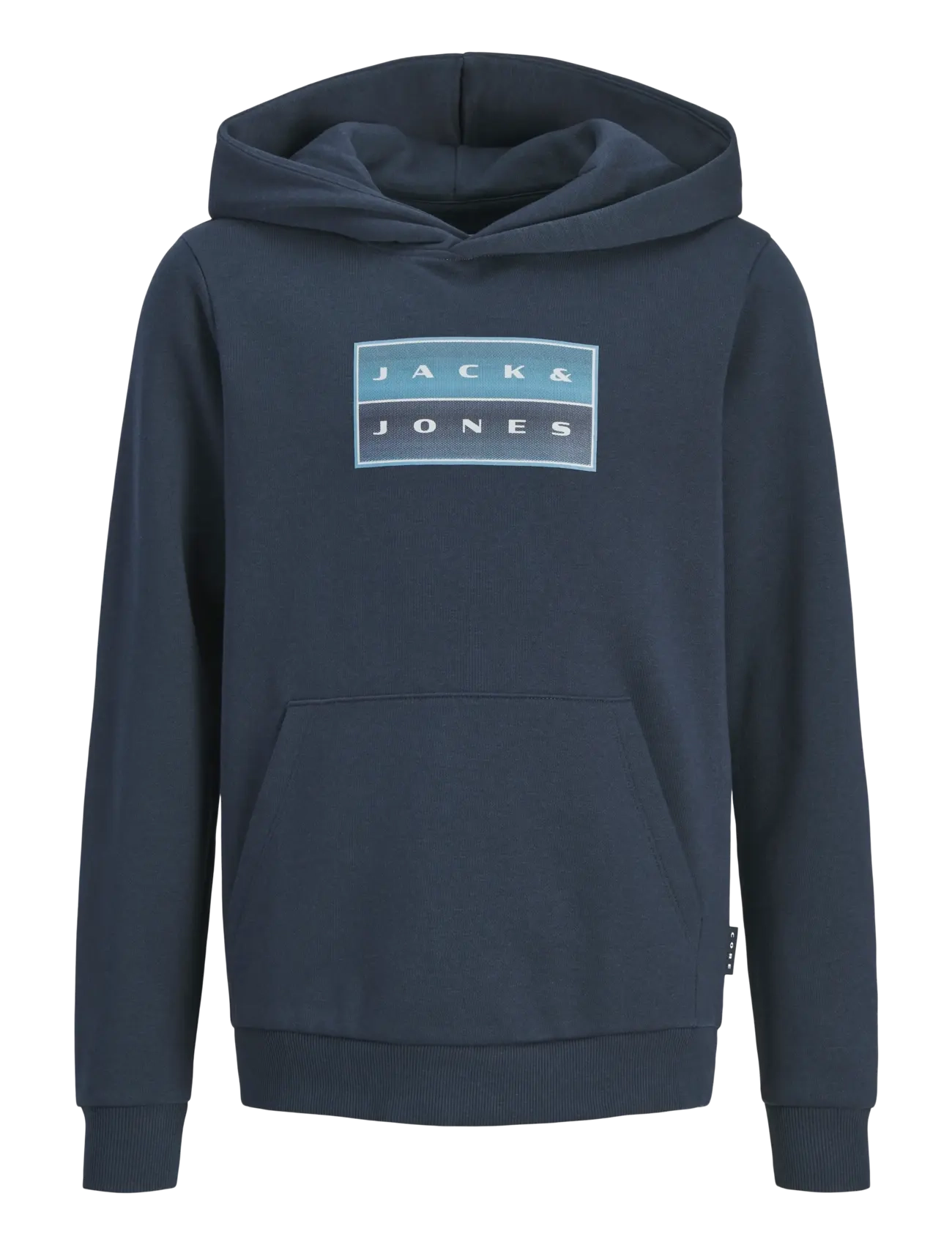 Jack & Jones JCOFUSION GRAPHIC SWEAT HOOD UNB SN JNR - Jack & Jones - OUTER SPACE / navy