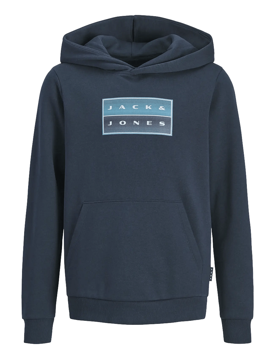 Jack & Jones - JCOFUSION GRAPHIC SWEAT HOOD UNB SN JNR - kapuzenpullover - outer space - 1
