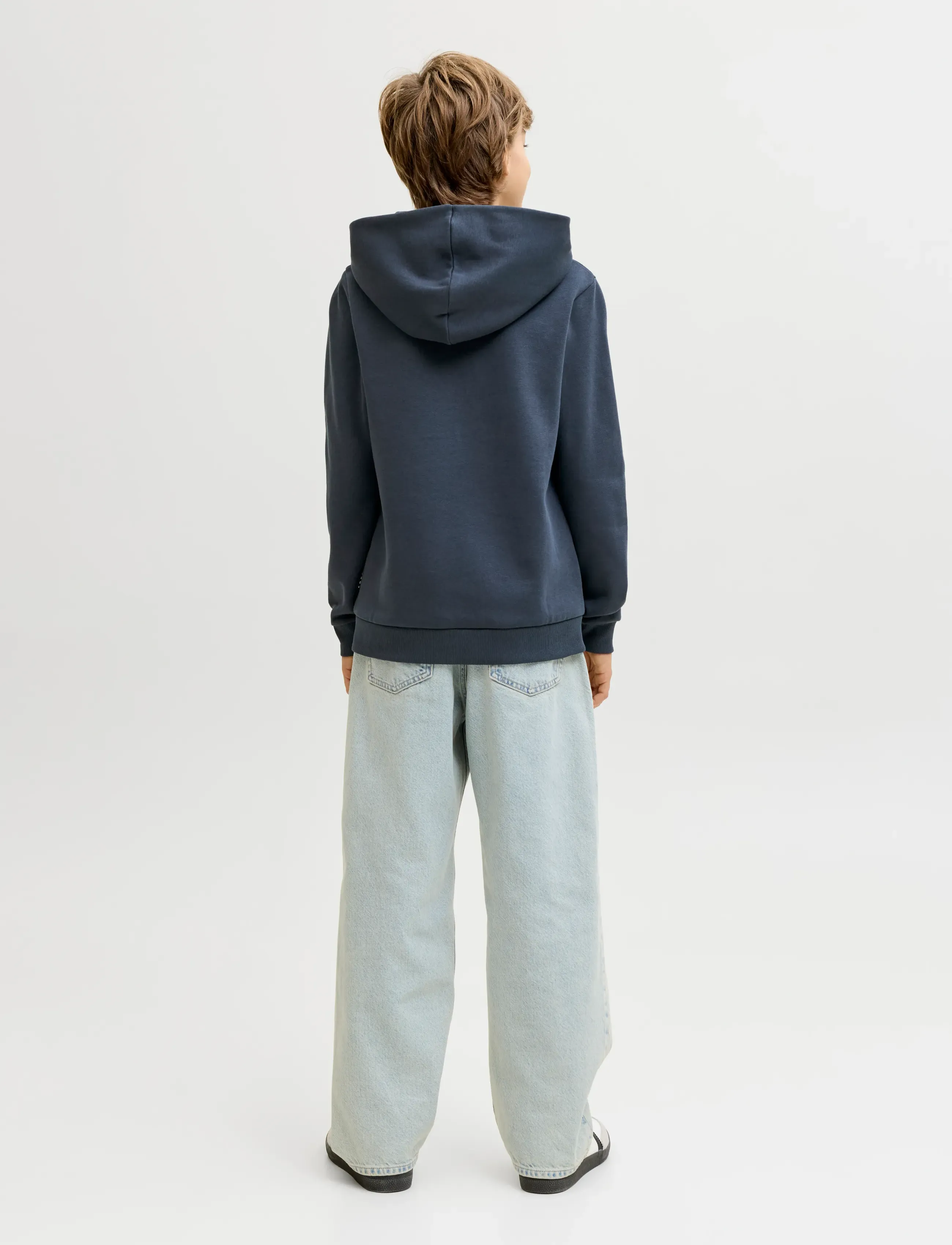 Jack & Jones - JCOFUSION GRAPHIC SWEAT HOOD SN JNR - hættetrøjer - outer space - 3