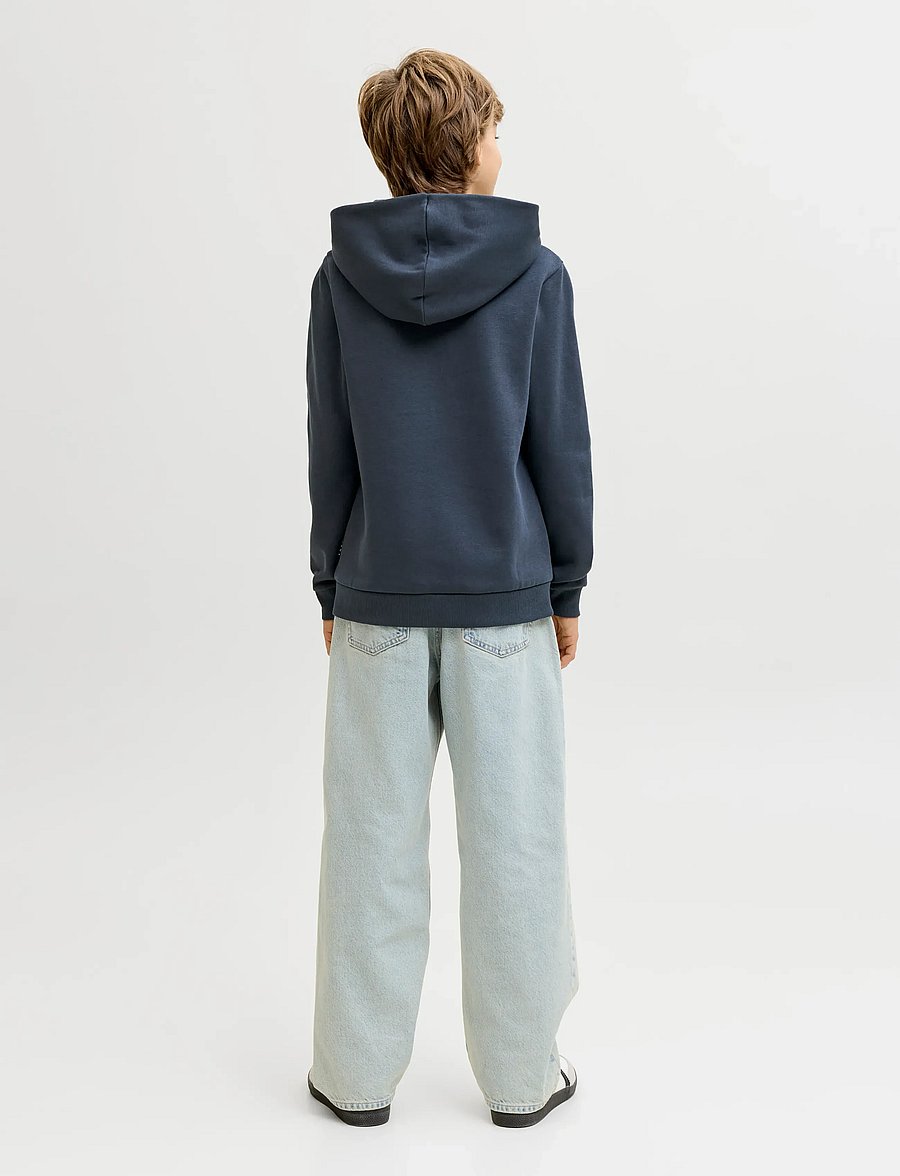 Jack & Jones - JCOFUSION GRAPHIC SWEAT HOOD UNB SN JNR - kapuzenpullover - outer space - 3