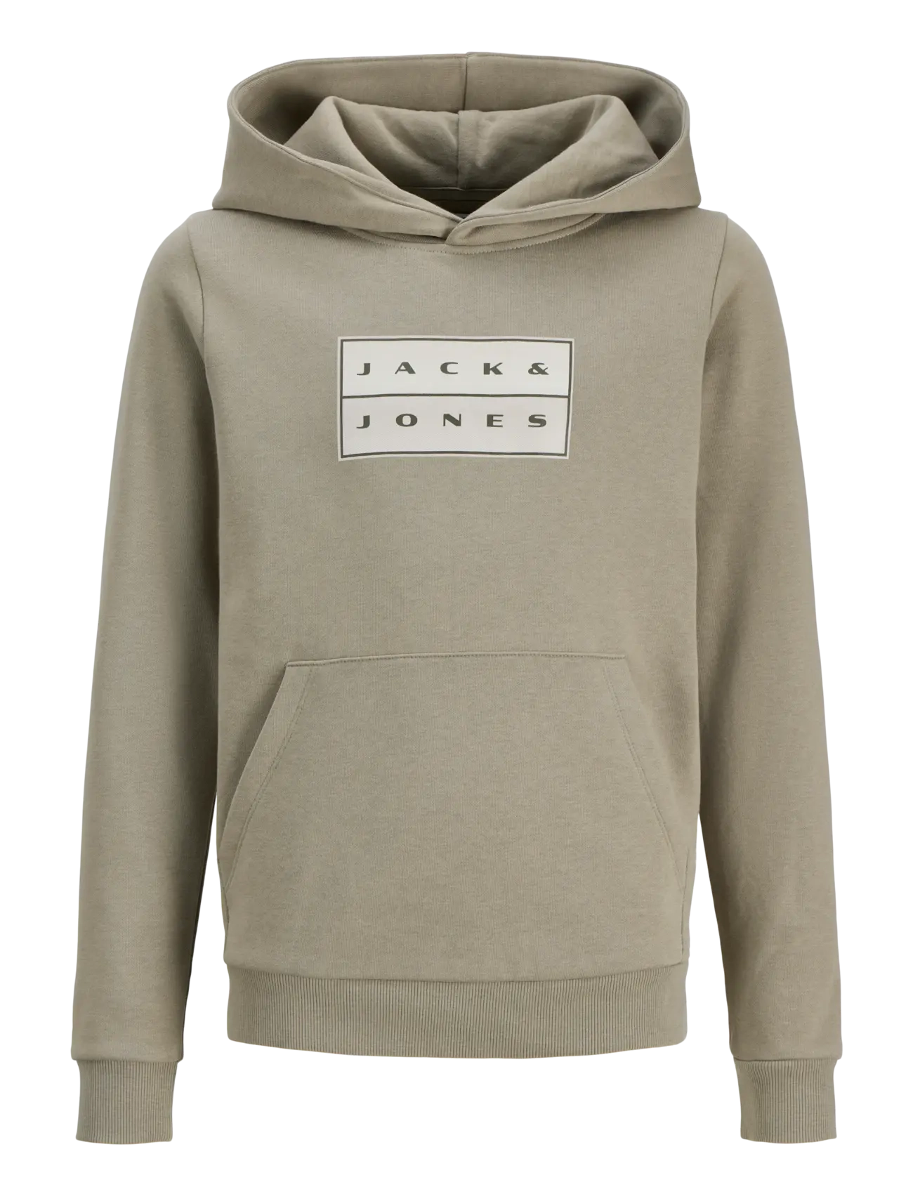 Jack & Jones JCOFUSION GRAPHIC SWEAT HOOD SN JNR - Hoodies - VETIVER / khaki/green
