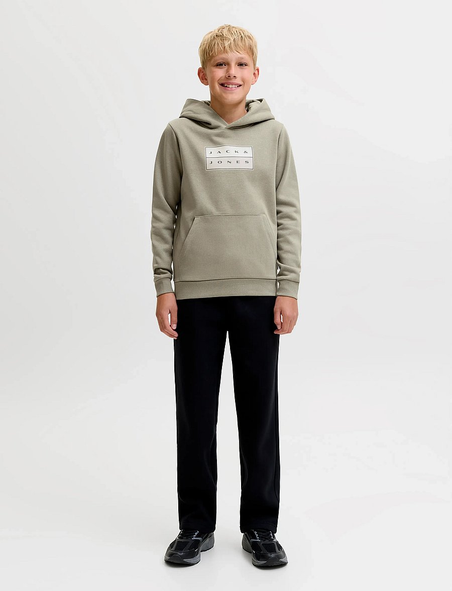 Jack & Jones - JCOFUSION GRAPHIC SWEAT HOOD UNB SN JNR - huvtröjor - vetiver - 4