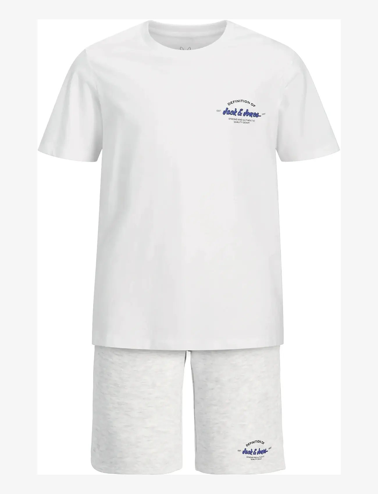 Jack & Jones - JJBRANDON TEE SHORTS SET MP JNR - bright white - 2