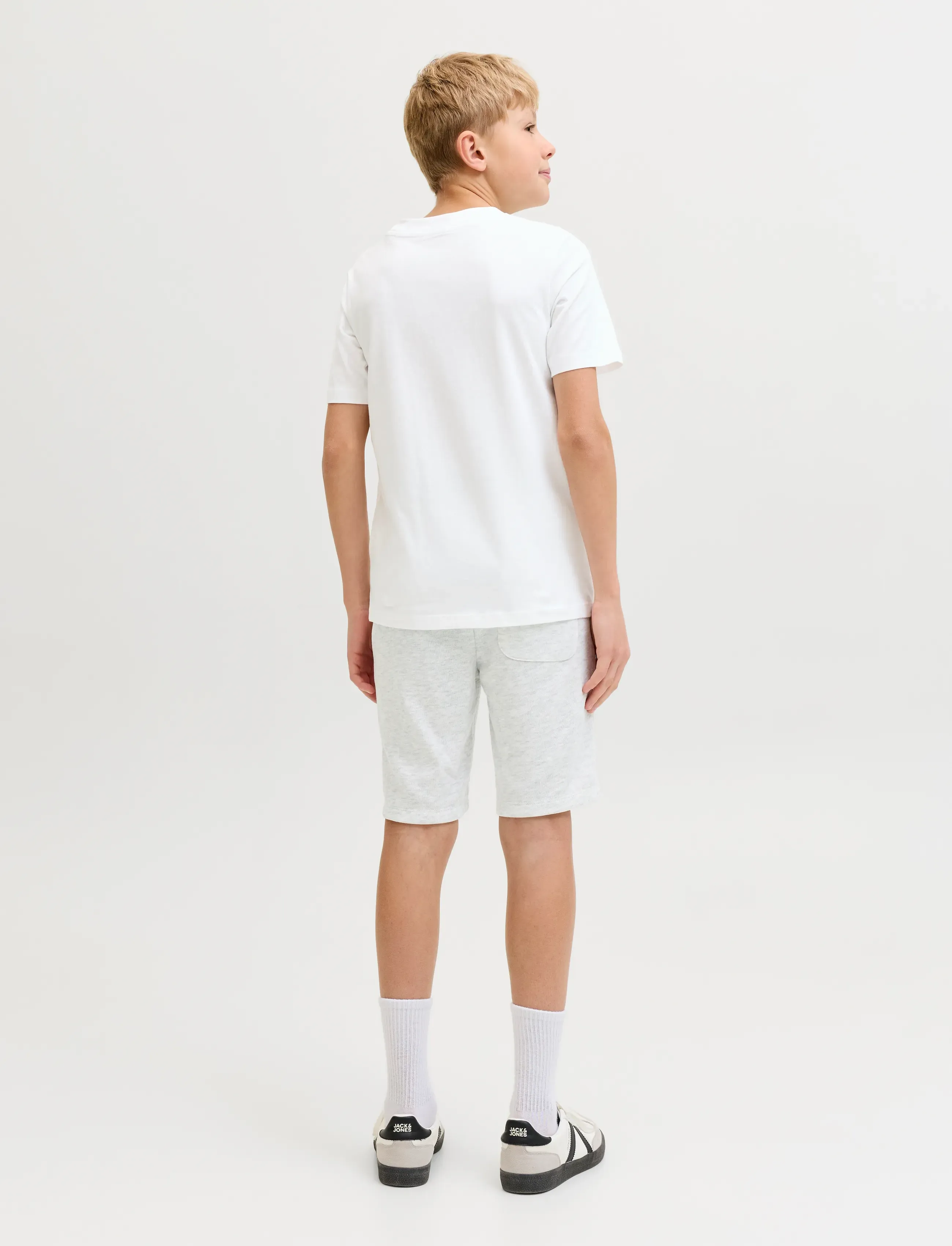 Jack & Jones - JJBRANDON TEE SHORTS SET MP JNR - bright white - 3