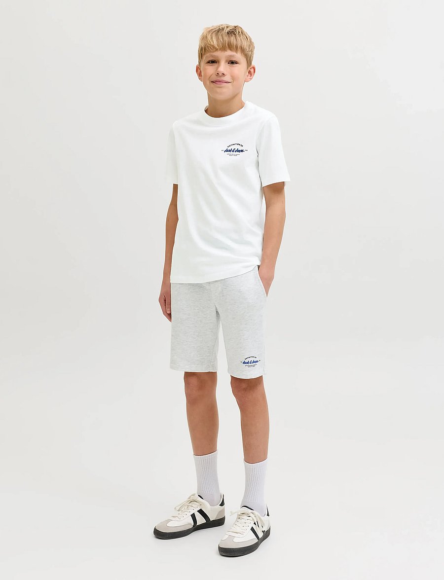 Jack & Jones - JJBRANDON TEE SHORTS SET MP JNR - bright white - 4