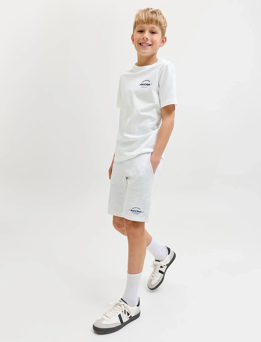 Jack & Jones - JJBRANDON TEE SHORTS SET MP JNR - bright white - 5
