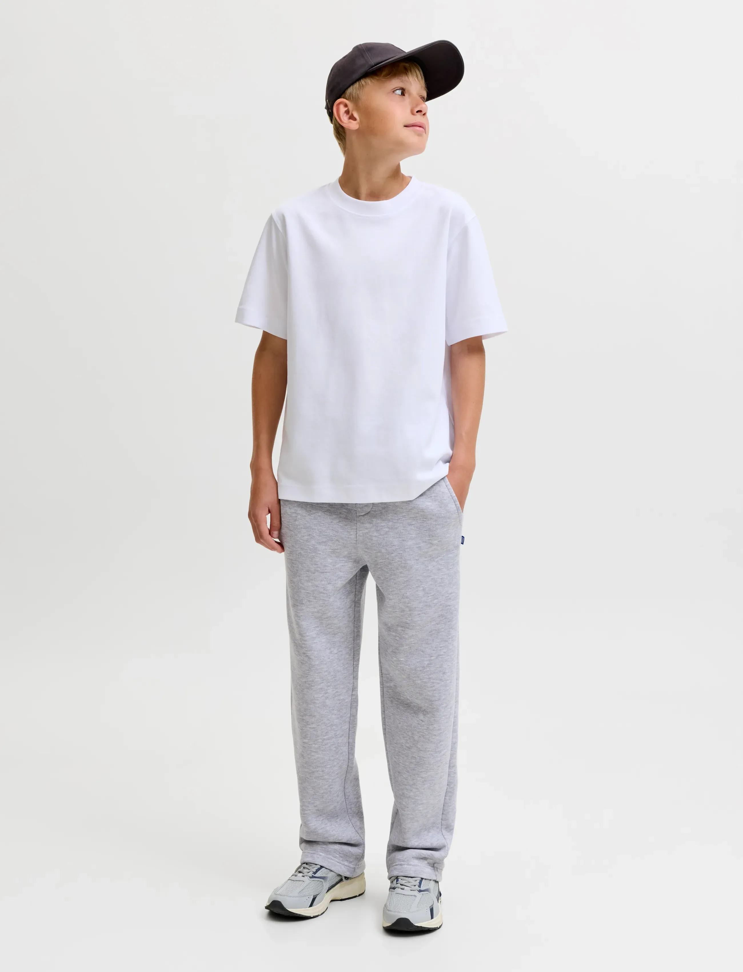 Jack & Jones - JPSTKANE BRADLEY UNC SWT PANT JNR SN - light grey melange - 4