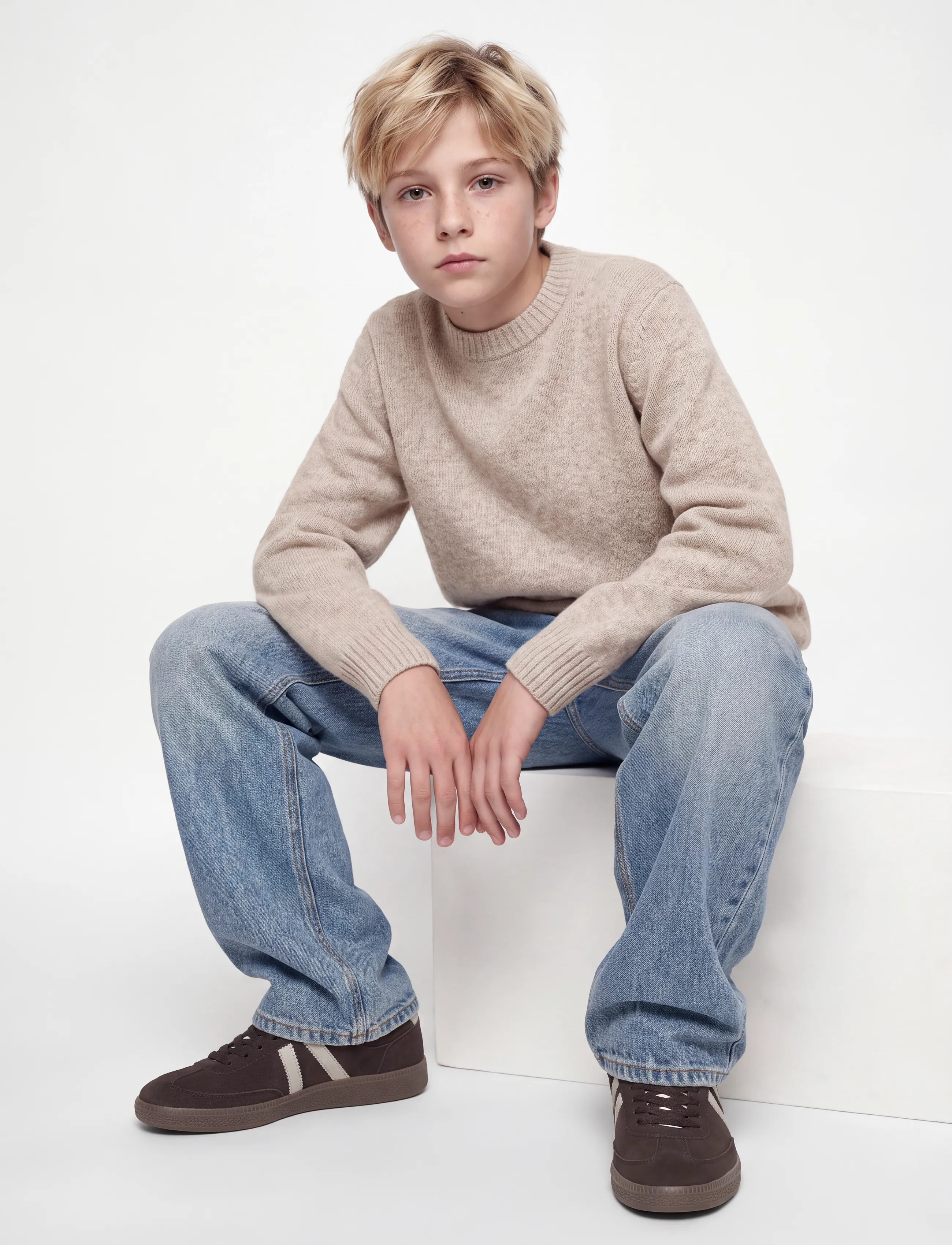 Jack & Jones - JJESOHO OLLIE KNIT CREW NECK SN JNR - atmosphere - 5