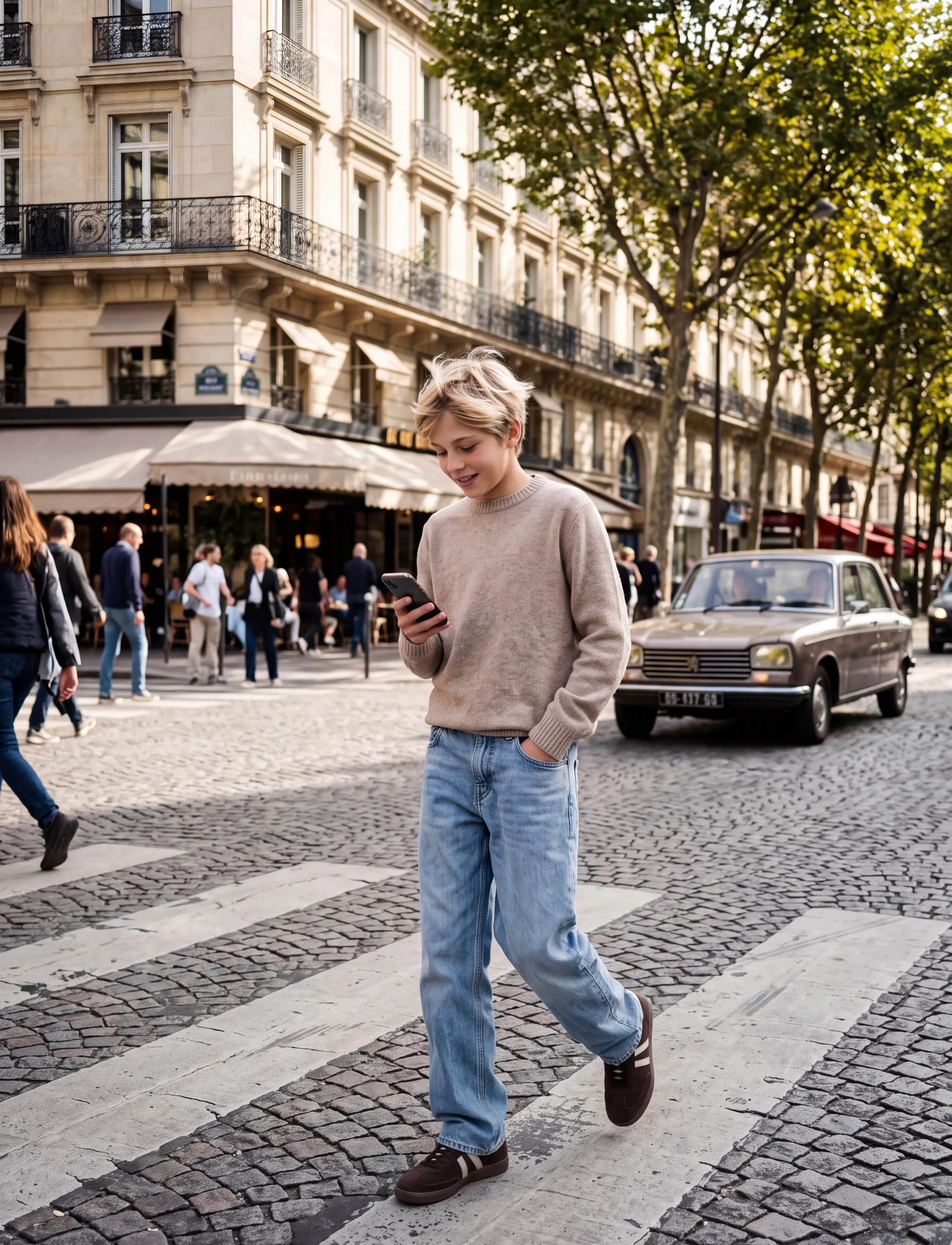 Jack & Jones - JJESOHO OLLIE KNIT CREW NECK SN JNR - autumn clothing - atmosphere - 3