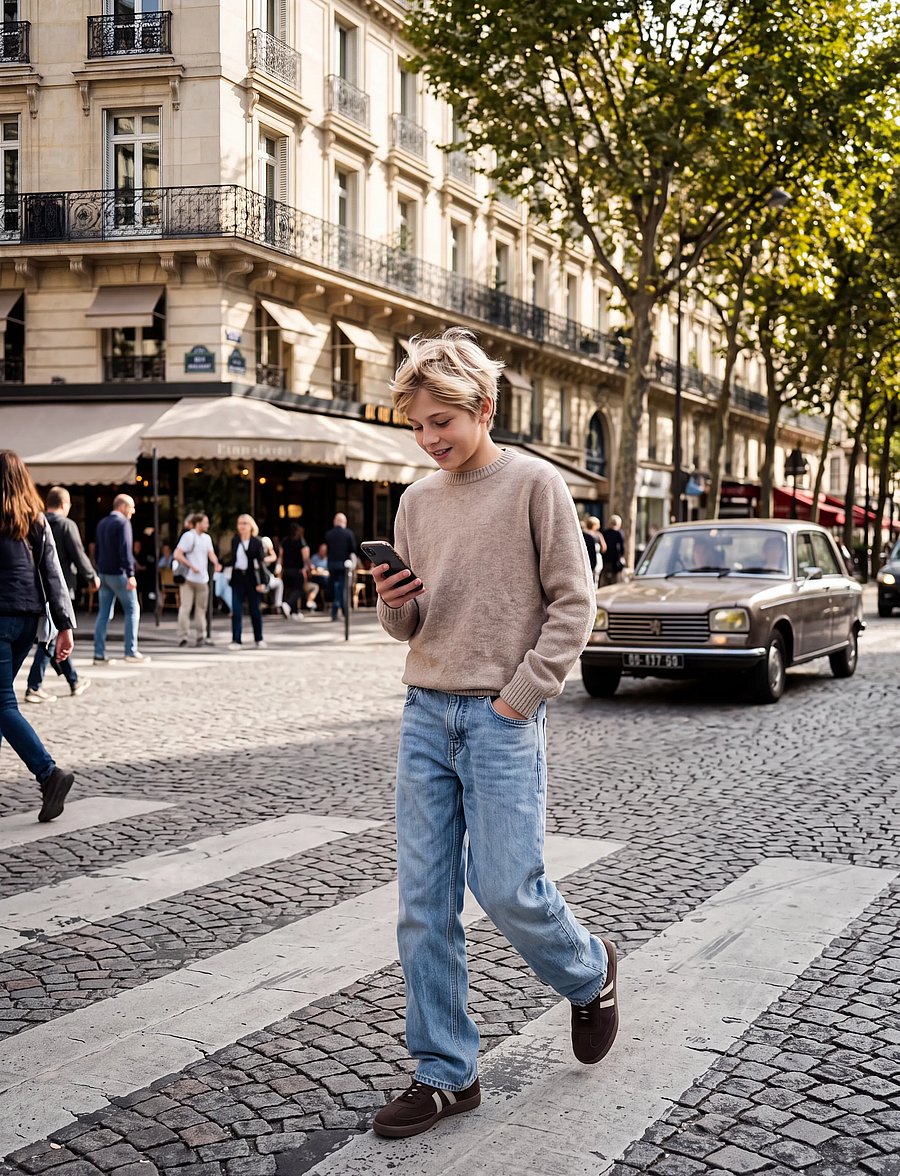 Jack & Jones - JJESOHO OLLIE KNIT CREW NECK SN JNR - trøjer - atmosphere - 3