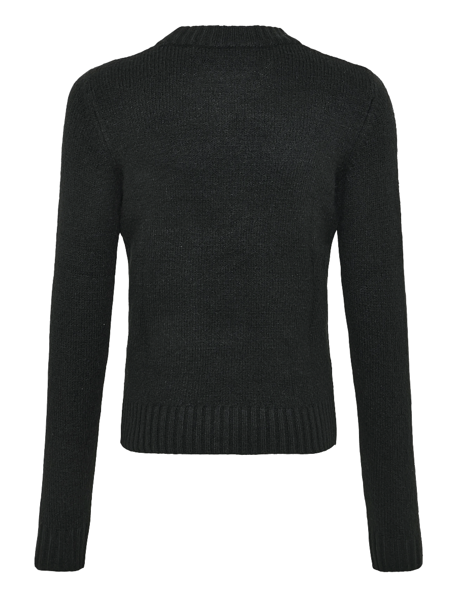 Jack & Jones - JJESOHO OLLIE KNIT CREW NECK SN JNR - trøjer - black - 2
