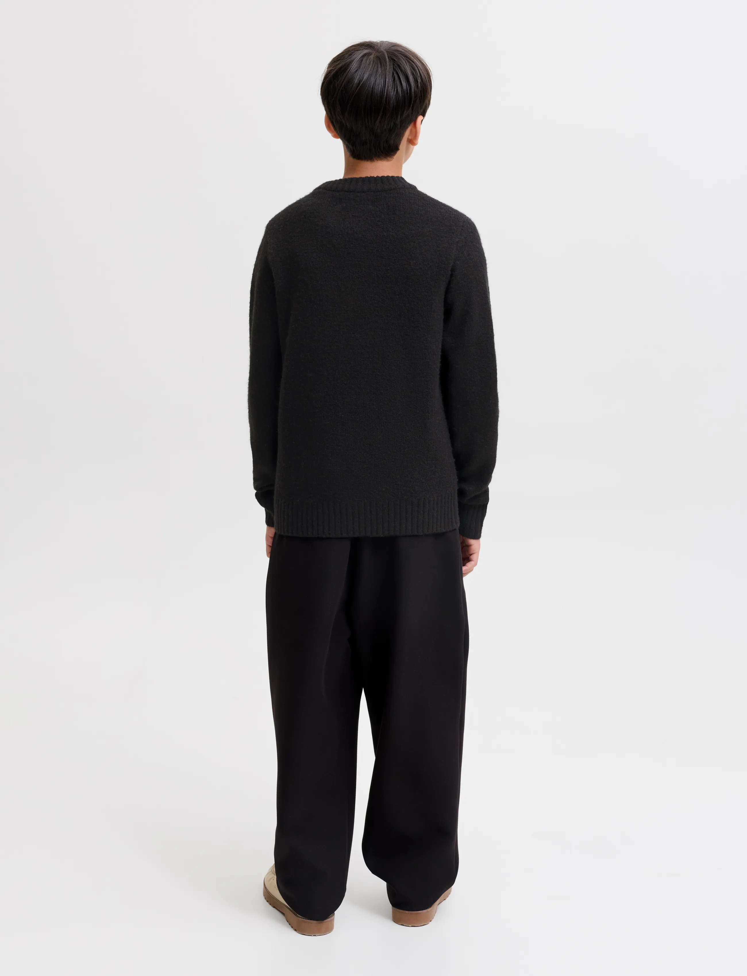 Jack & Jones - JJESOHO OLLIE KNIT CREW NECK SN JNR - black - 2