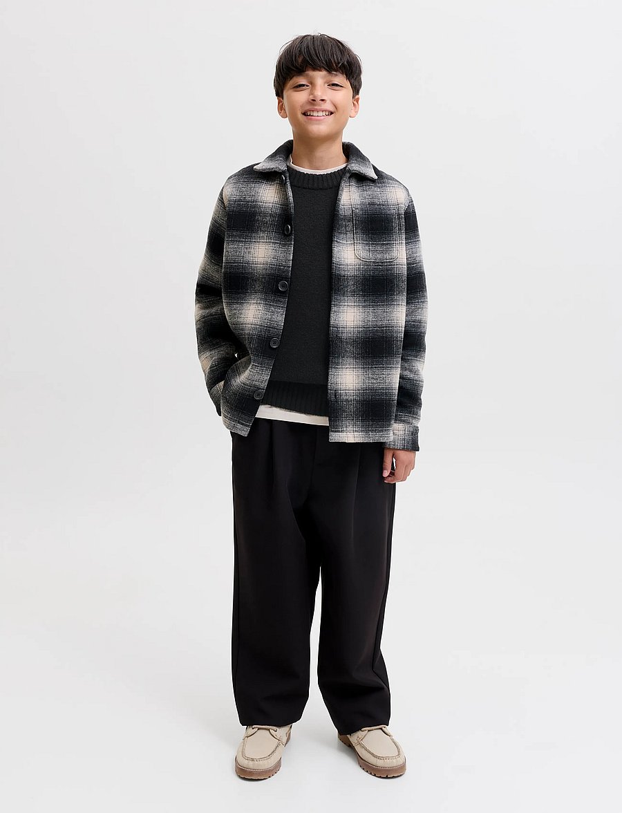 Jack & Jones - JJESOHO OLLIE KNIT CREW NECK SN JNR - black - 3